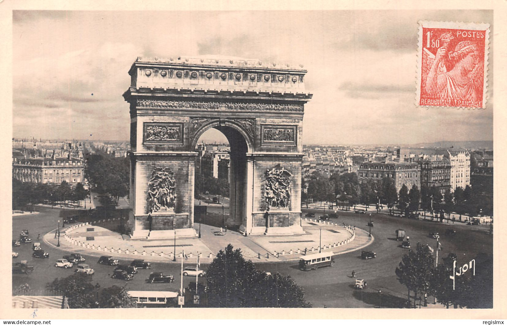 75-PARIS ARC DU TRIOMPHE-N°T1041-E/0077 - Arc De Triomphe