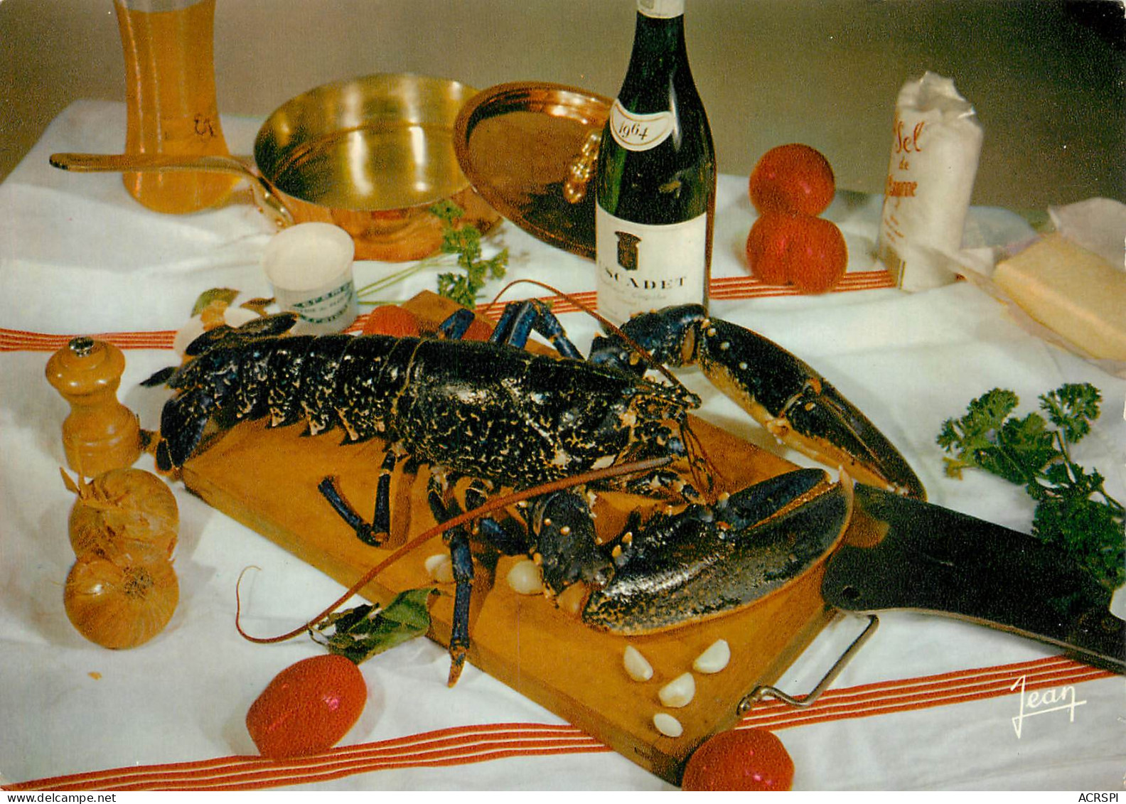 Recette  Le  HOMARD à L' ARMORICAINE   26   (scan Recto-verso)MA2288Bis - Recettes (cuisine)