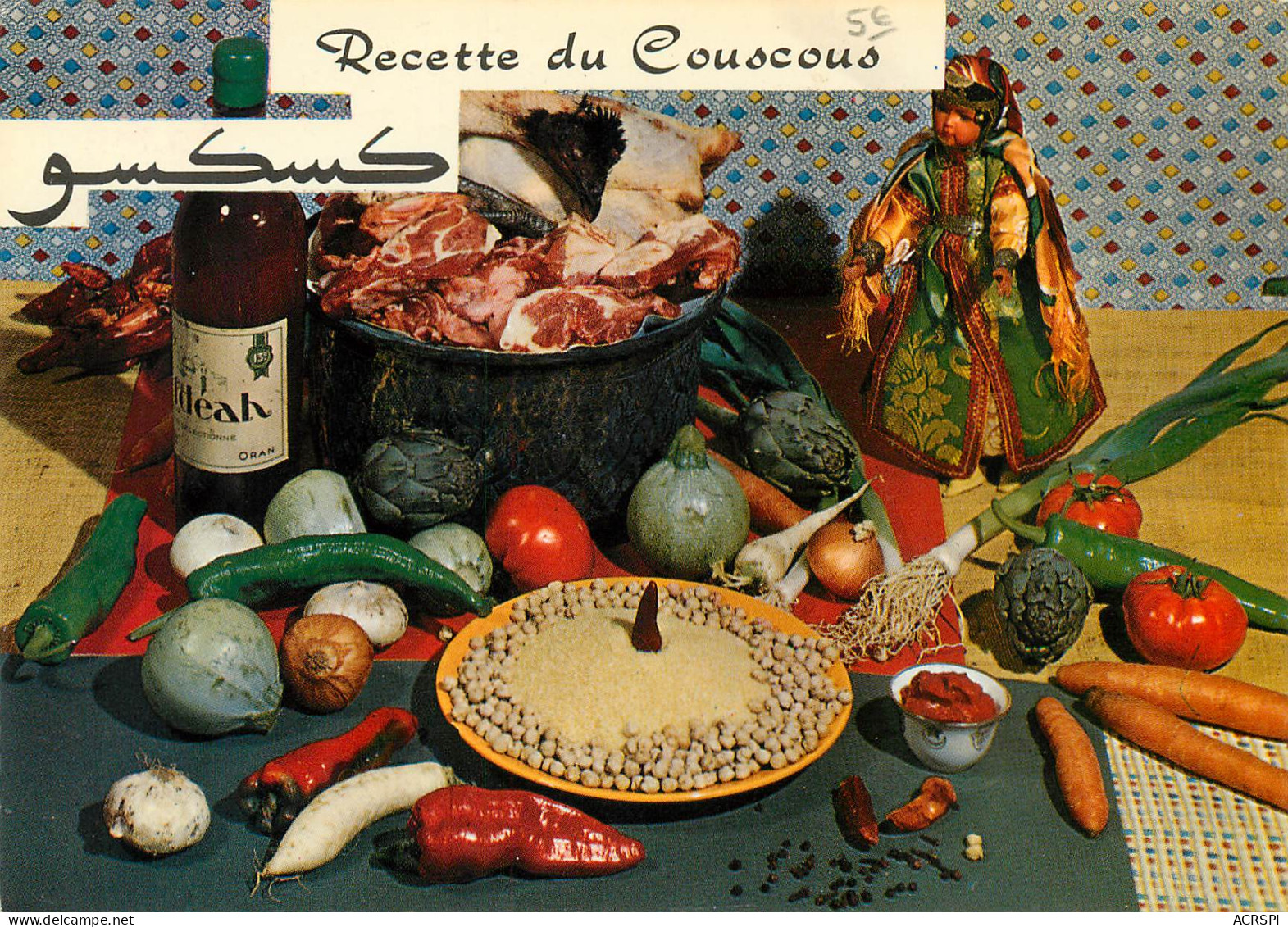 Recette  Le Couscous  34   (scan Recto-verso)MA2288Bis - Recettes (cuisine)