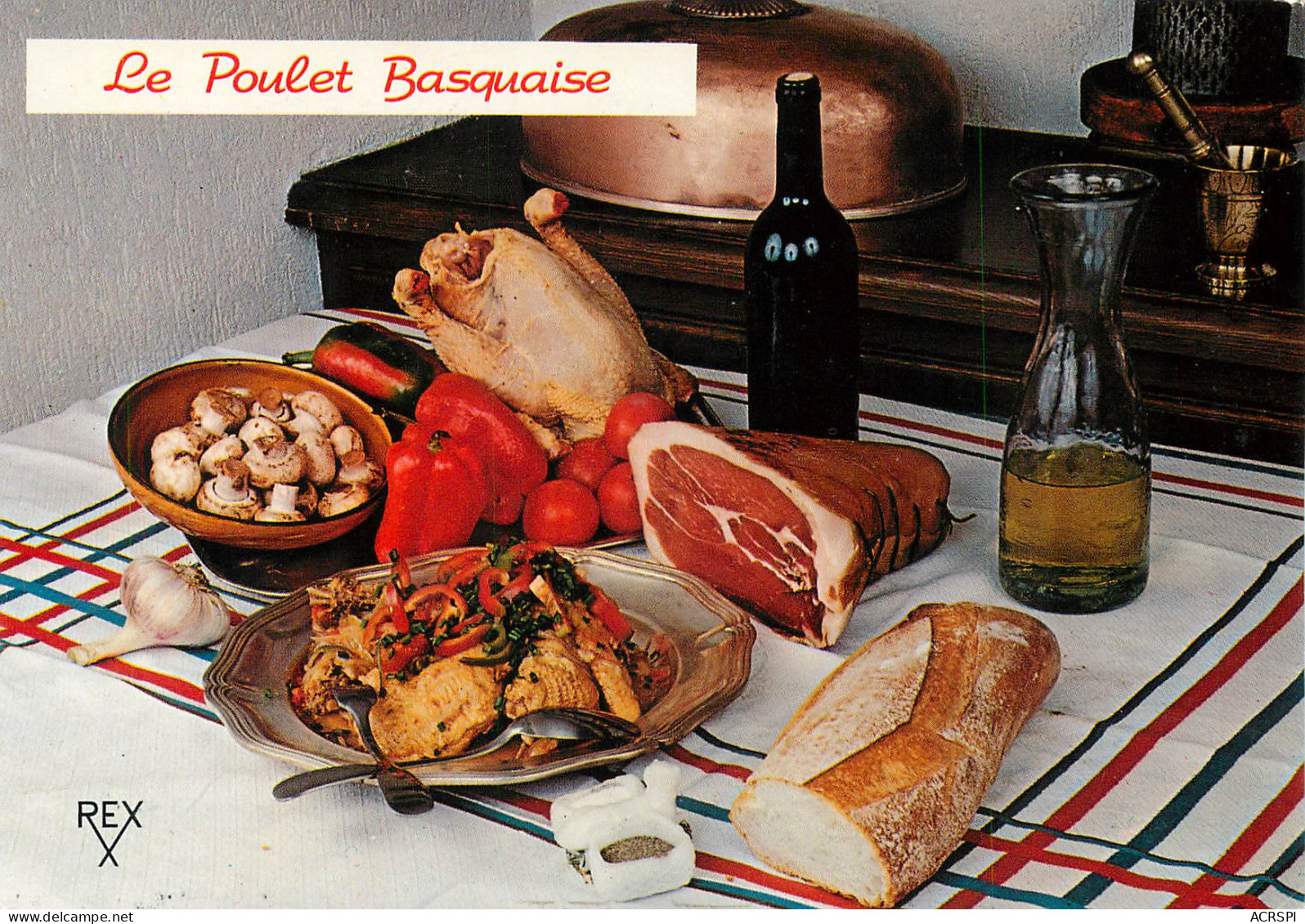 Recette  Le Poulet Basquaise  40  (scan Recto-verso)MA2288Bis - Recettes (cuisine)