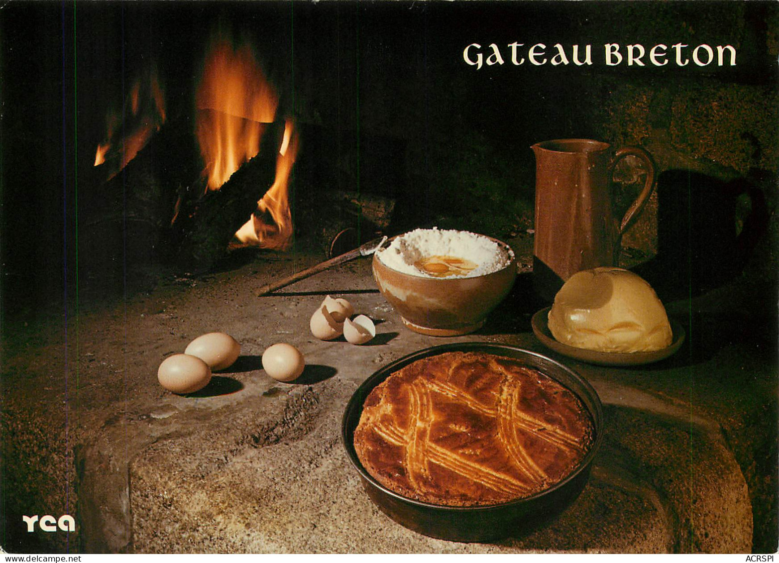 Recette  Gateau Breton FAR  47  (scan Recto-verso)MA2288Bis - Recipes (cooking)