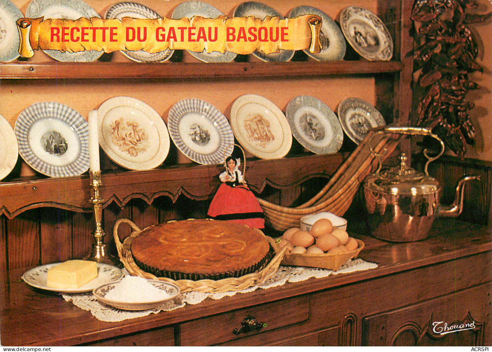 Recette  Le Gateau Basque  49  (scan Recto-verso)MA2288Bis - Recipes (cooking)