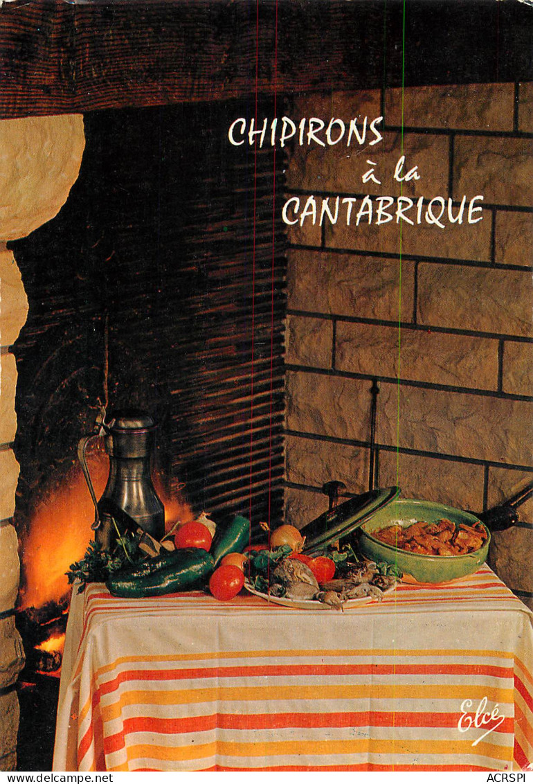 Recette  Basque  Chipirons à La Cantabrique Calmars Calamars Ou Encornés  53  (scan Recto-verso)MA2288Bis - Recepten (kook)