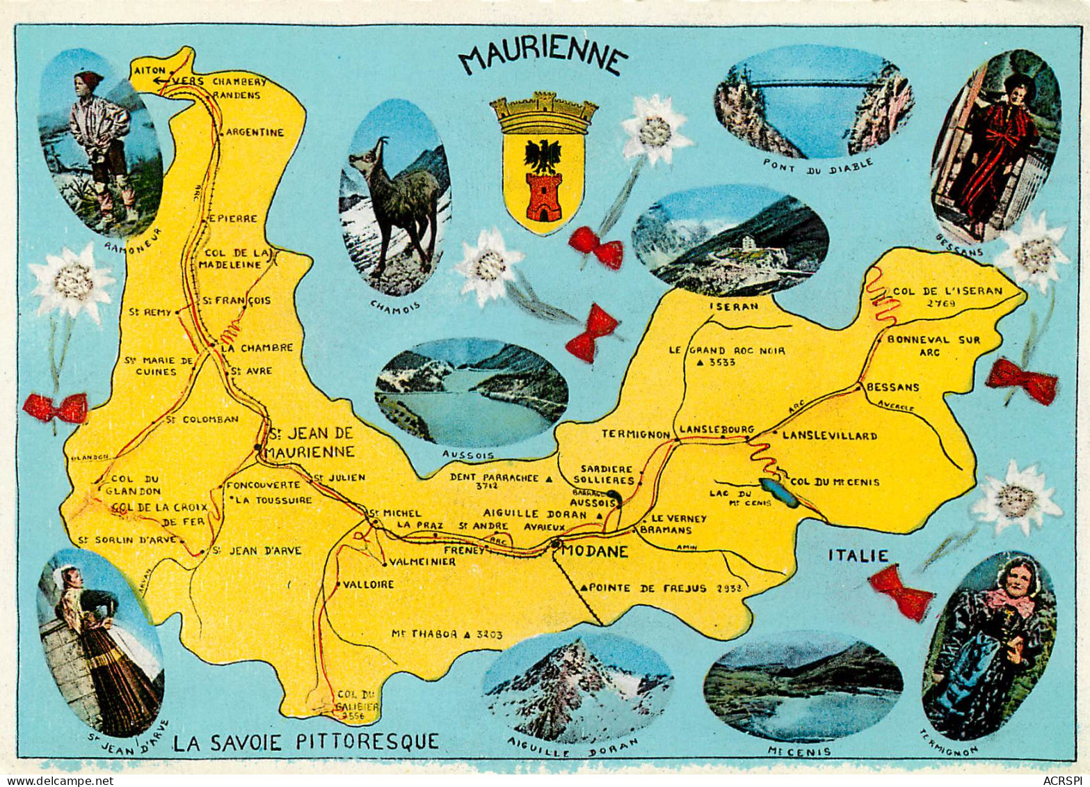 SAINT JEAN DE MAURIENNE  Modane Carte Map Plan   35 (scan Recto-verso)MA2288Ter - Saint Jean De Maurienne