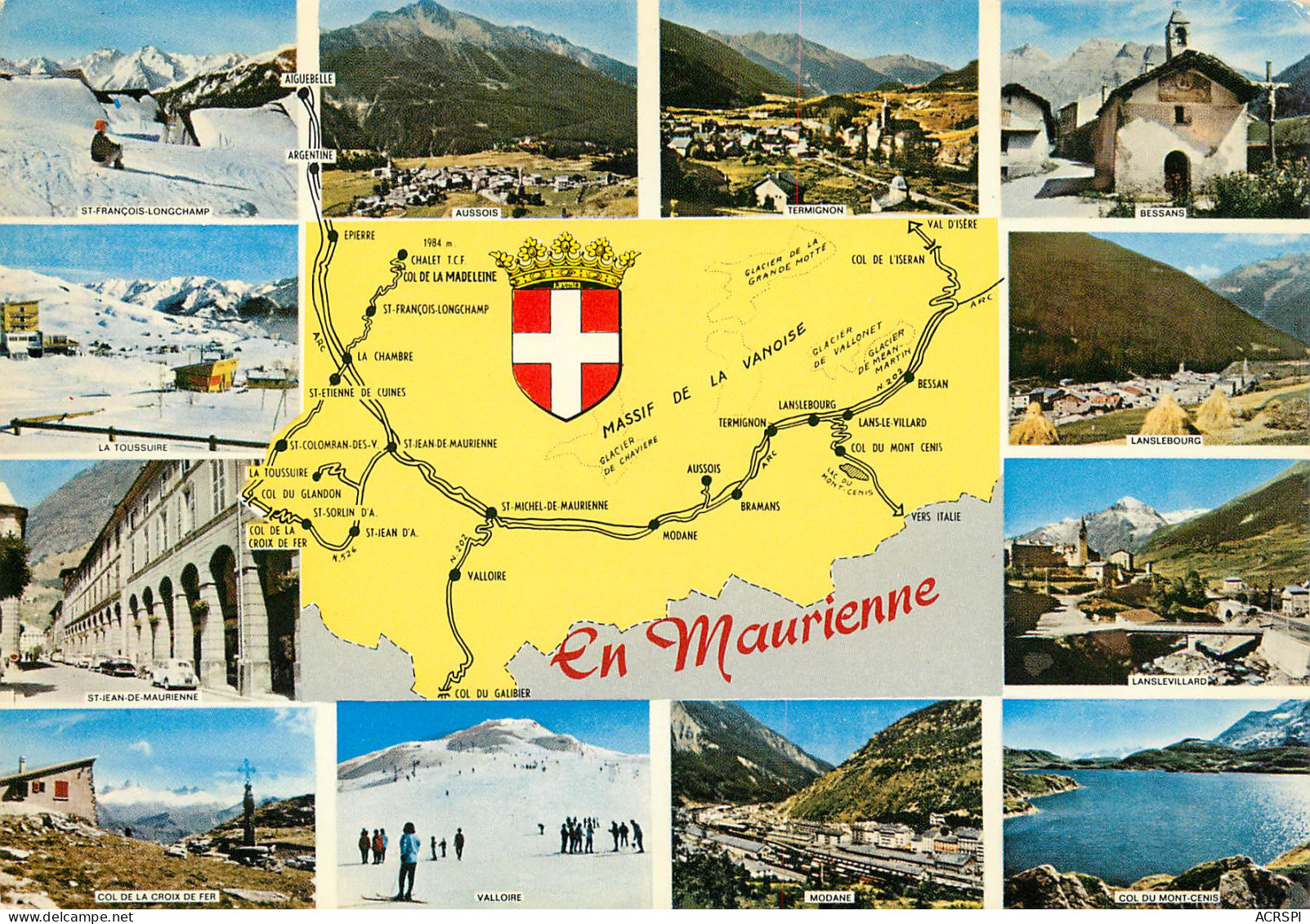 SAINT JEAN DE MAURIENNE  Modane  Lanslebourg  Carte Map Plan   39 (scan Recto-verso)MA2288Ter - Saint Jean De Maurienne