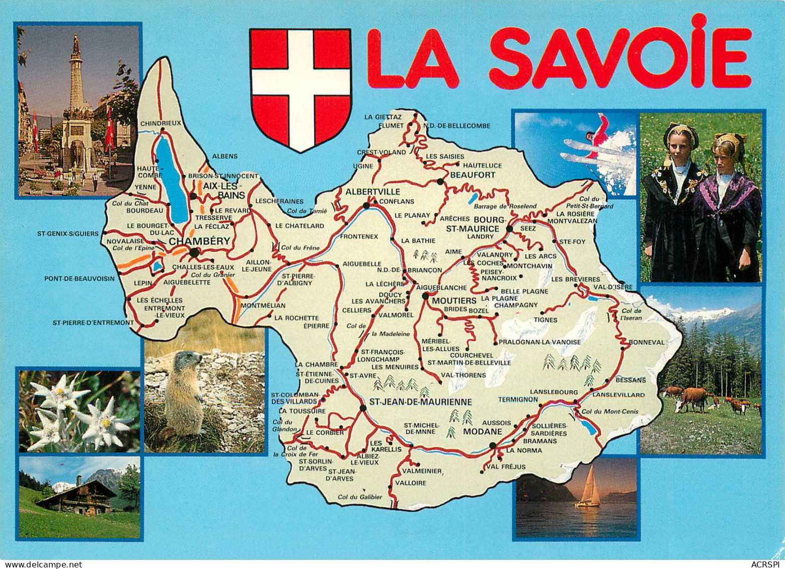  SAVOIE 73  Carte Map Plan Du Département  46(scan Recto-verso)MA2288Ter - Saint Jean De Maurienne