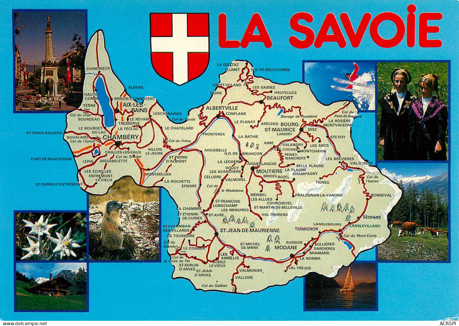 ALBERTVILLE  Modane  Lanslebourg  Carte Map Chambery SAINT JEAN DE MAURIENNE     42(scan Recto-verso)MA2288Ter - Saint Jean De Maurienne