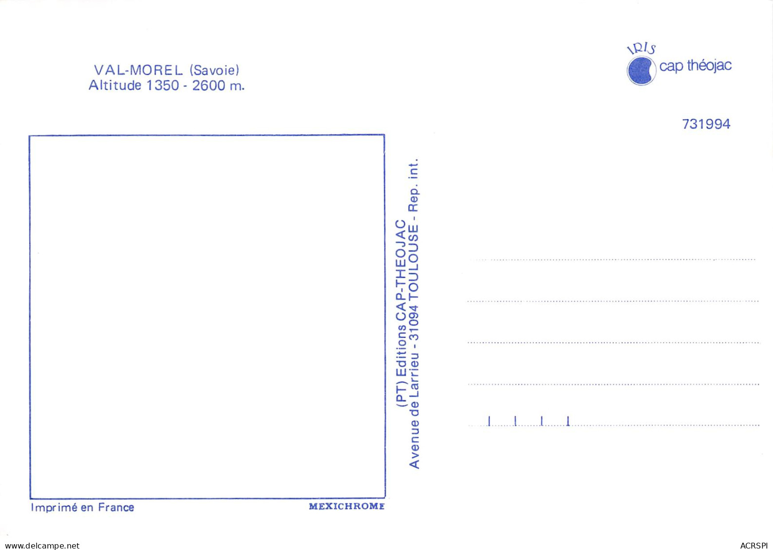 Avanchers  Valmorel La Léchère  Multivue  29 (scan Recto-verso)MA2288Und - Valmorel