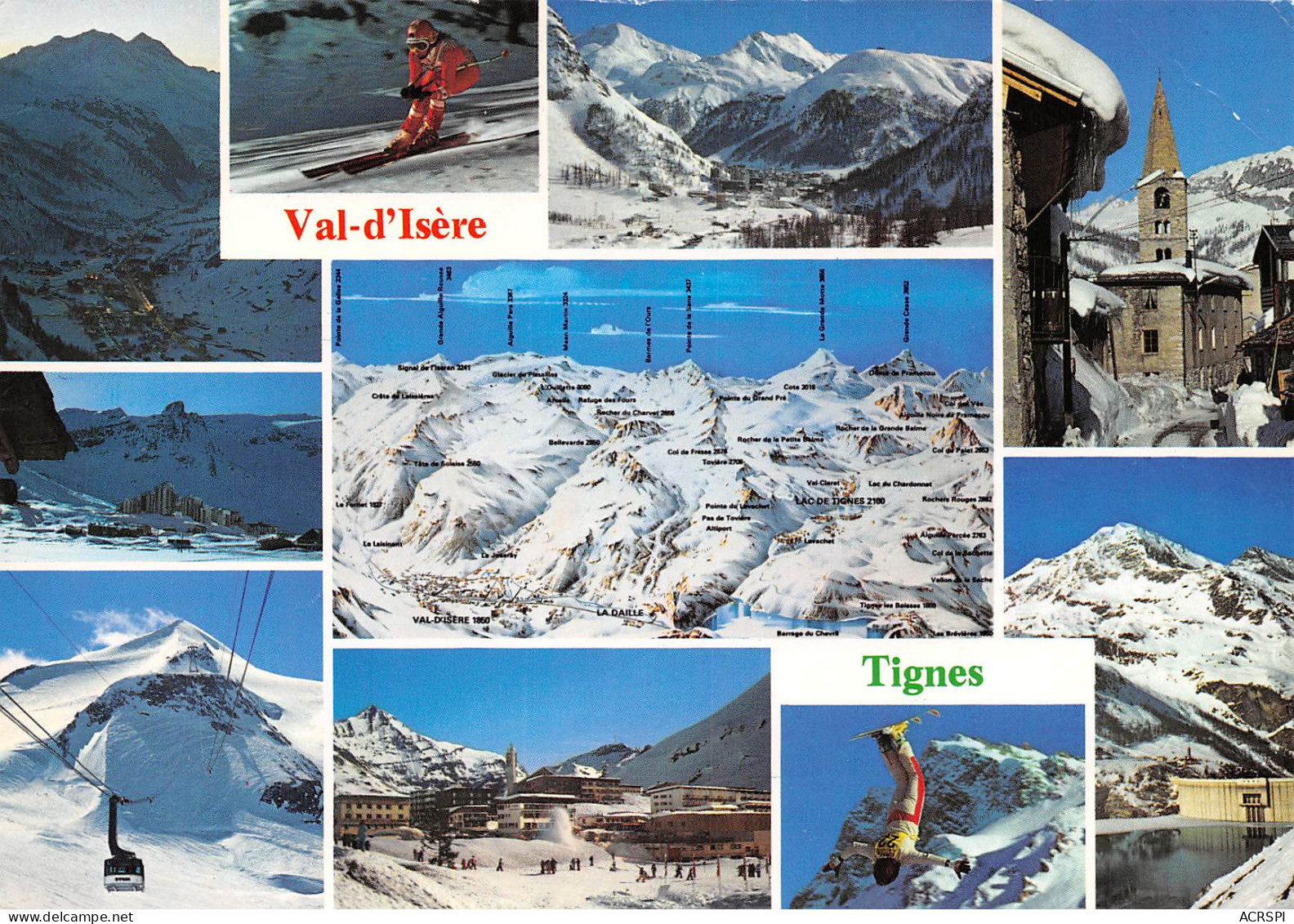 TIGNES  Val D'isere  église Barrage  Et Mont Blanc  7 (scan Recto-verso)MA2289 - Val D'Isere