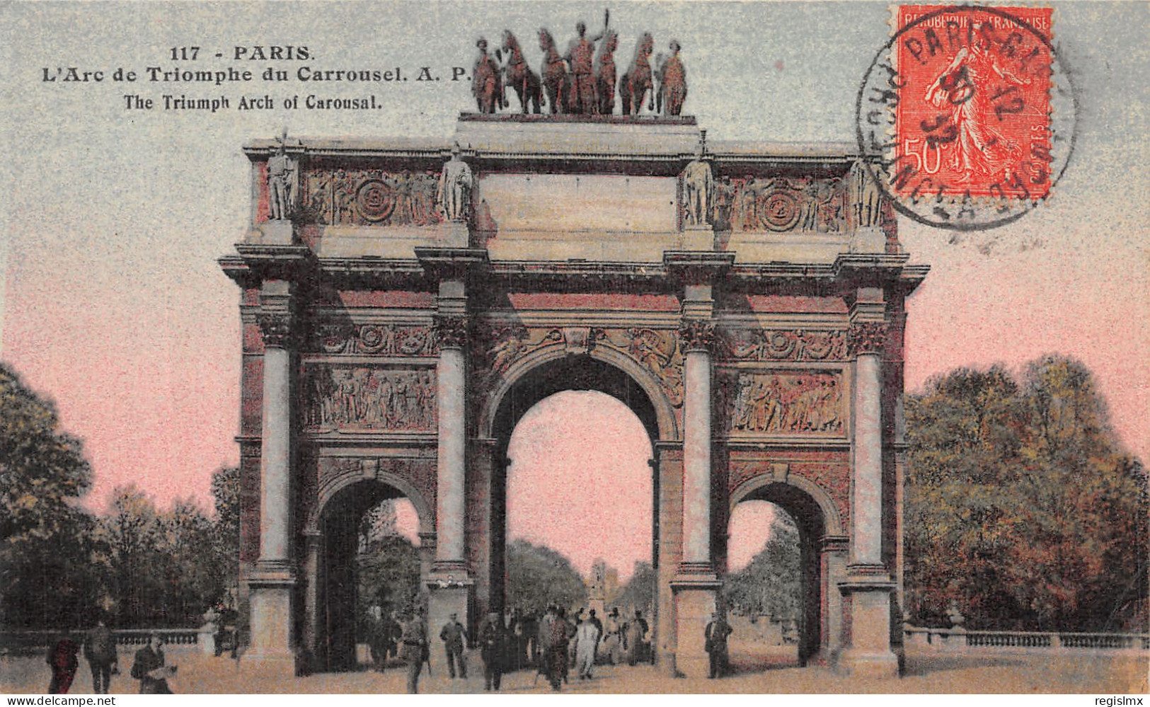 75-PARIS ARC DE TRIOMPHE DU CARROUSEL-N°T1041-H/0023 - Triumphbogen