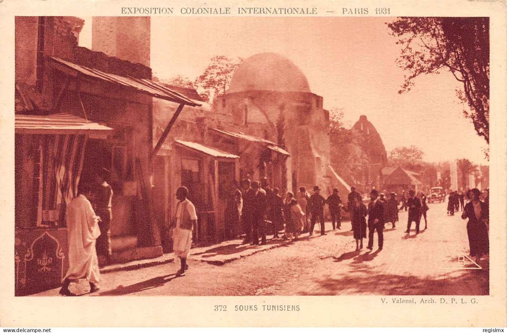 75-PARIS EXPOSTION COLONIALE INTERNATIONALE 1931 SOUKS TUNISIENS-N°T1041-H/0005 - Mostre