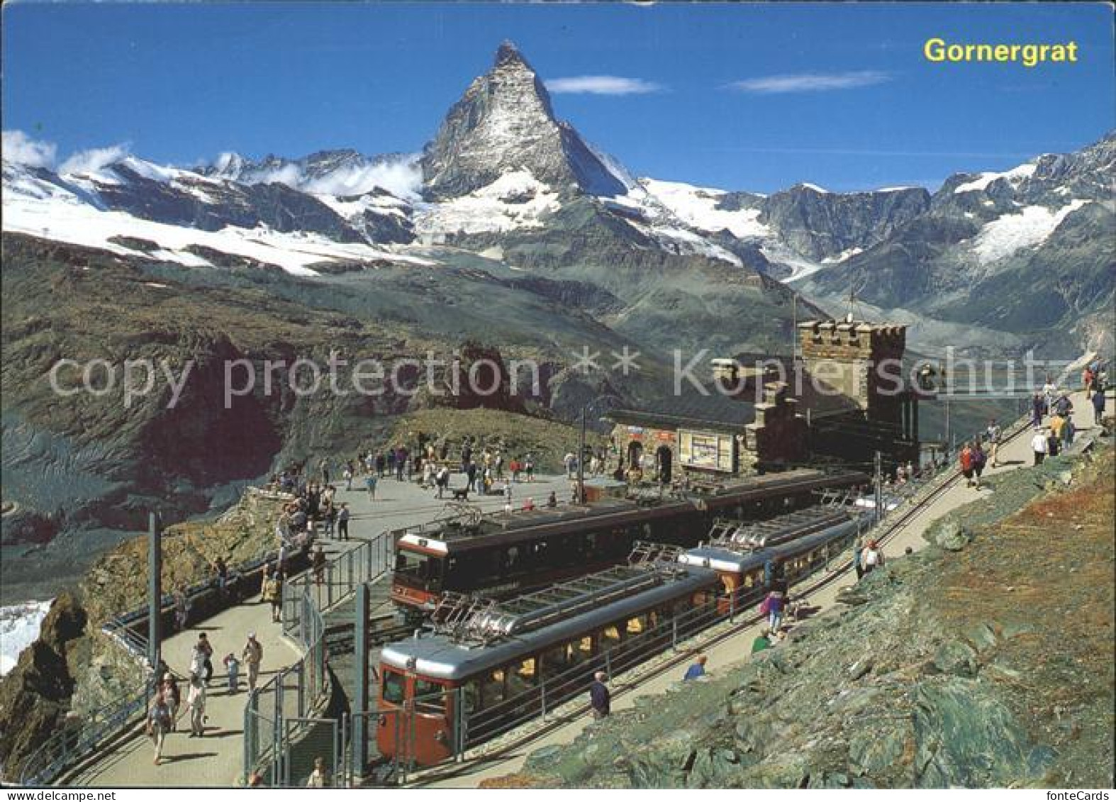 12241694 Gornergrat Zermatt Matterhorn Dt. Blanche Eisenbahn  Gornergrat Zermatt - Other & Unclassified