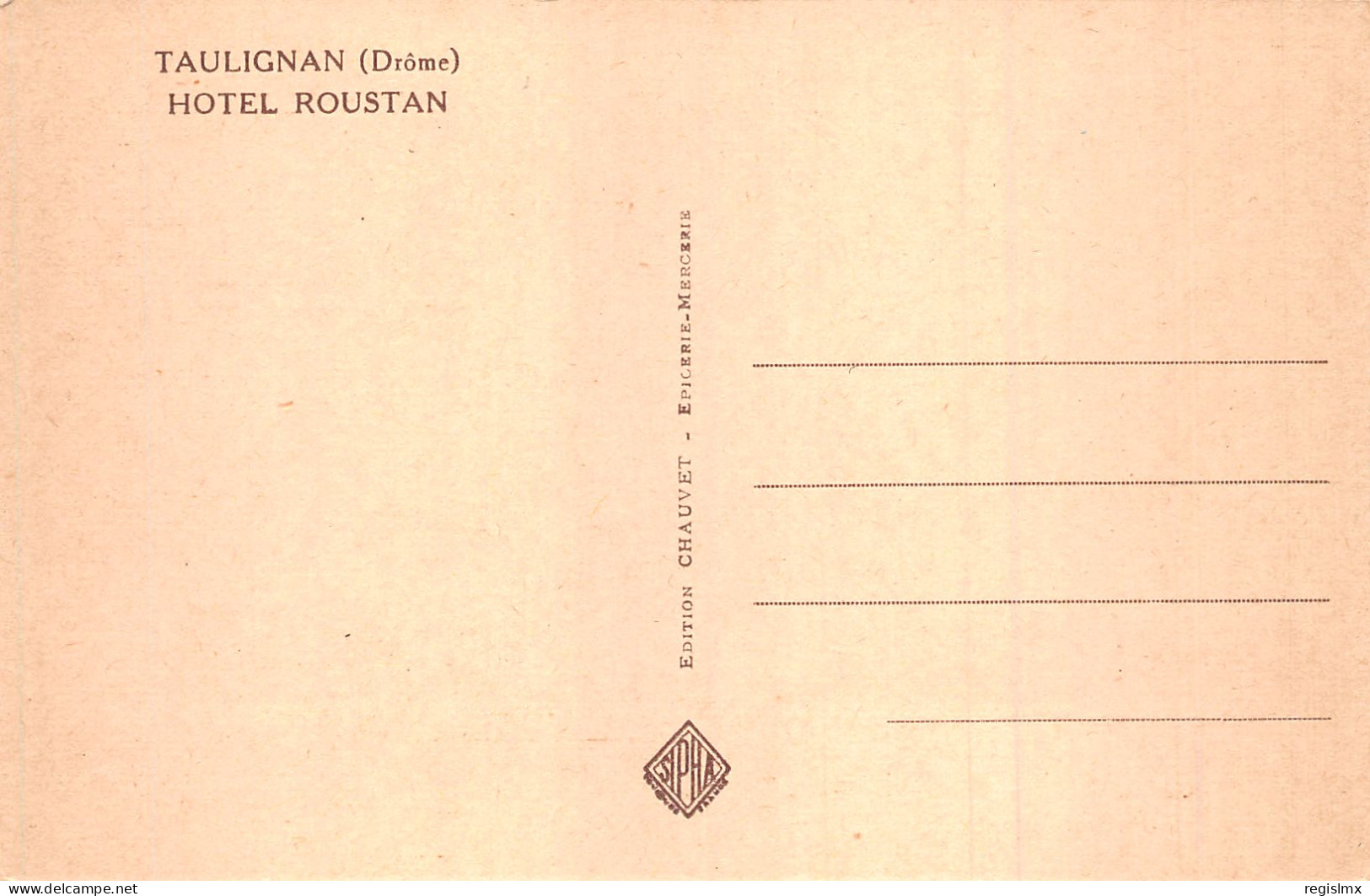 26-TAULIGNAN-N°T1042-C/0111 - Other & Unclassified