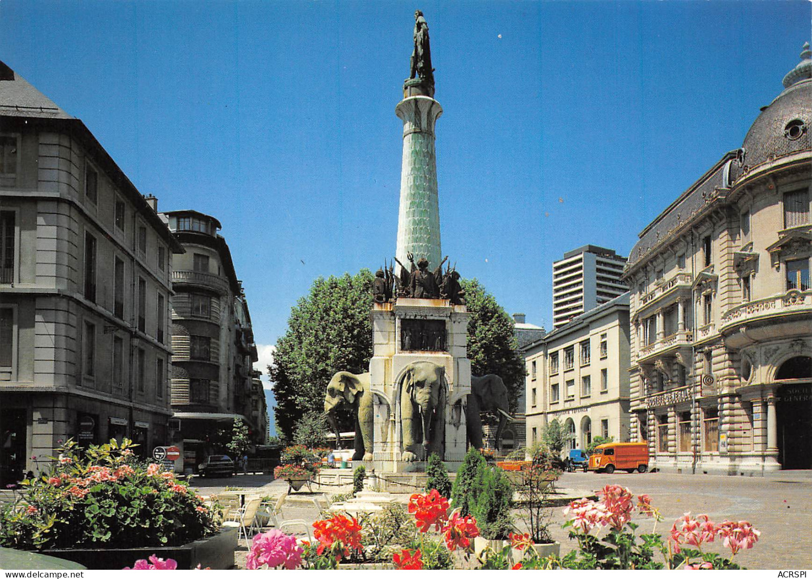 CHAMBERY  Fontaine Des éléphants  5   (scan Recto-verso)MA2290Bis - Chambery