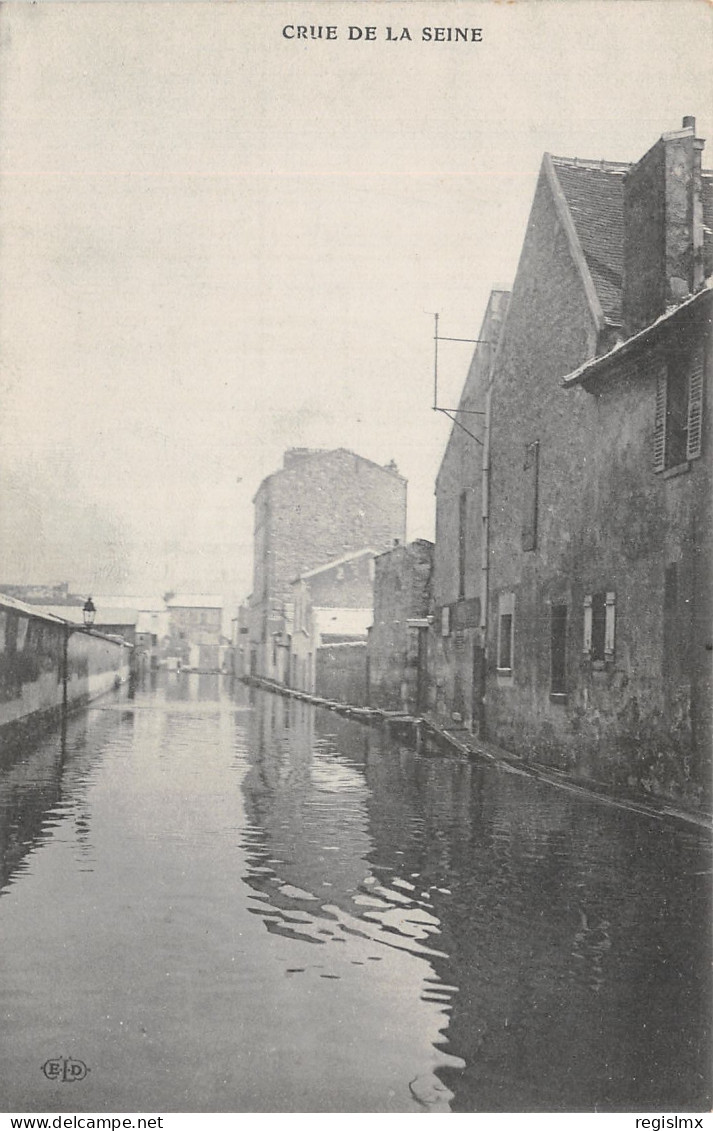 75-PARIS INONDE CRUE DE LA SEINE-N°T1042-F/0317 - Paris Flood, 1910