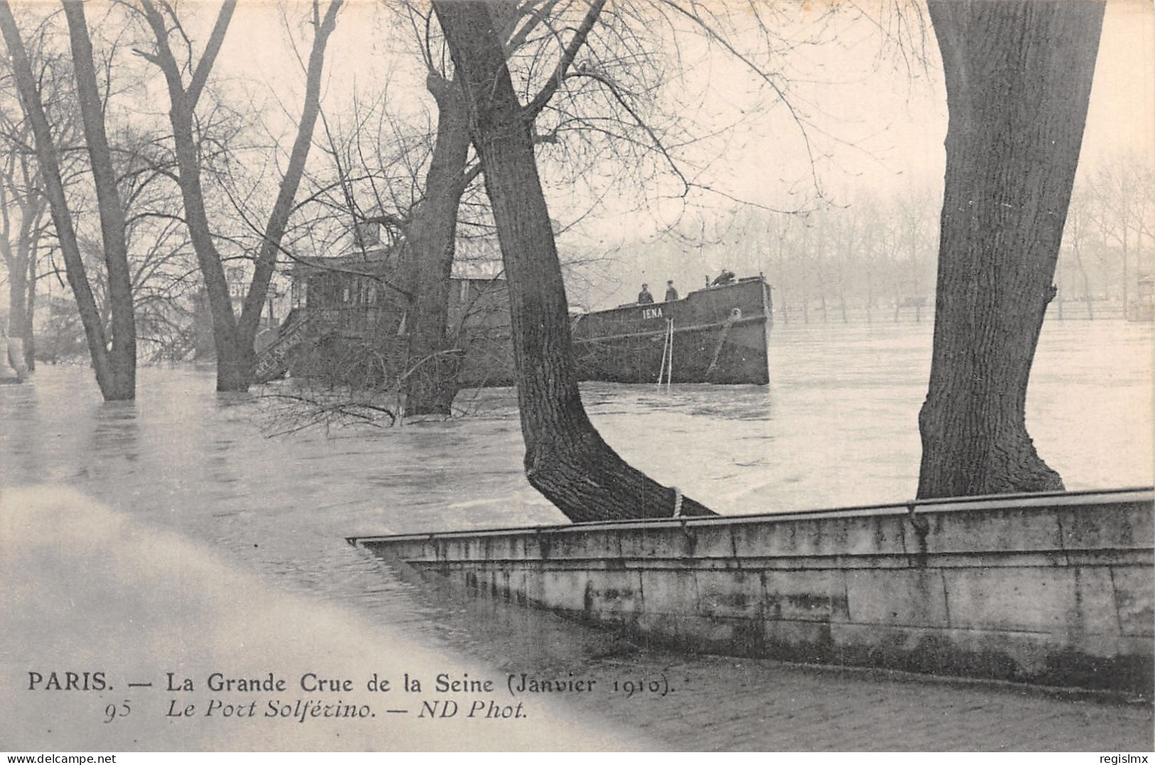 75-PARIS INONDE PORT SOLFERINO-N°T1042-F/0251 - Überschwemmung 1910