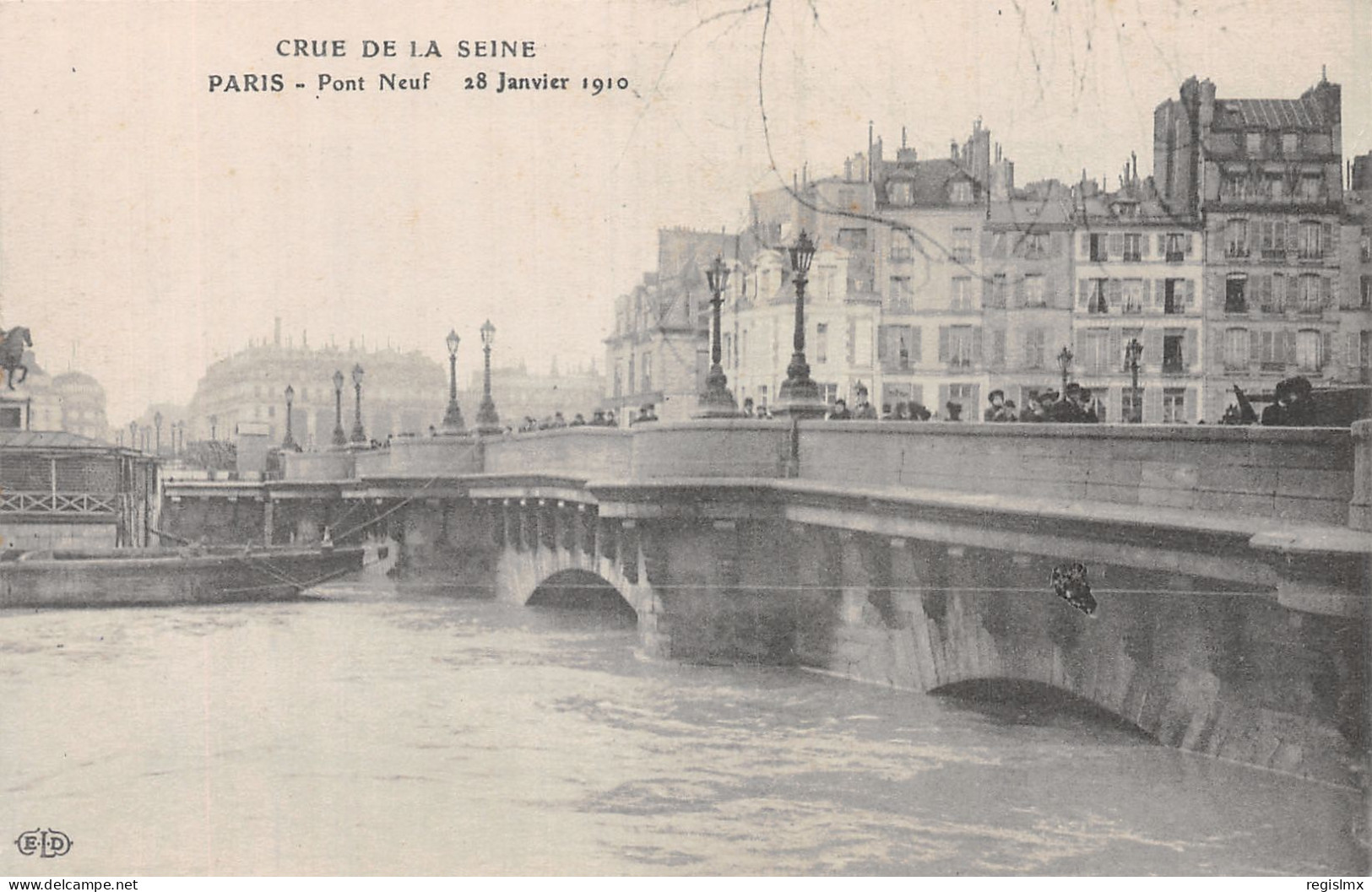 75-PARIS INONDE PONT NEUF-N°T1042-F/0247 - Überschwemmung 1910
