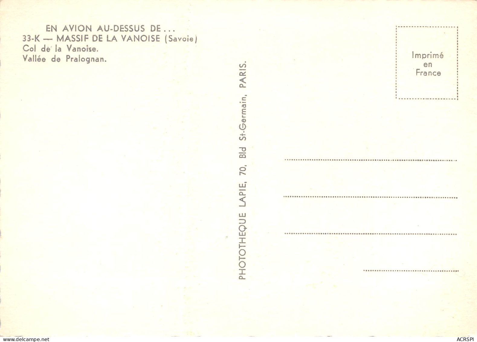 Col De La Vanoise Pralognan-la-Vanoise  Termignon  24 (scan Recto-verso)MA2290Ter - Bourg Saint Maurice