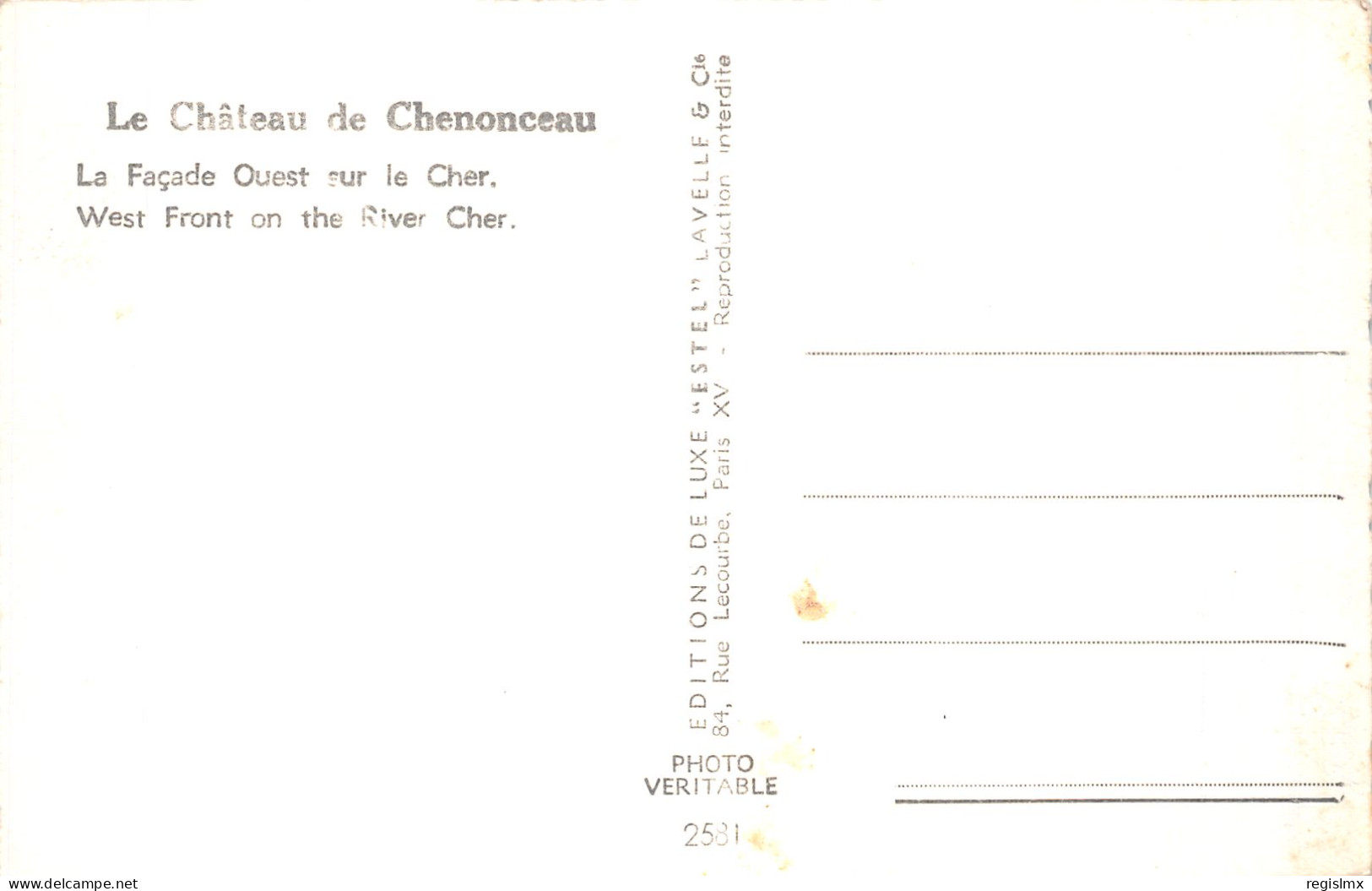 37-CHENONCEAUX-N°T1042-E/0085 - Chenonceaux