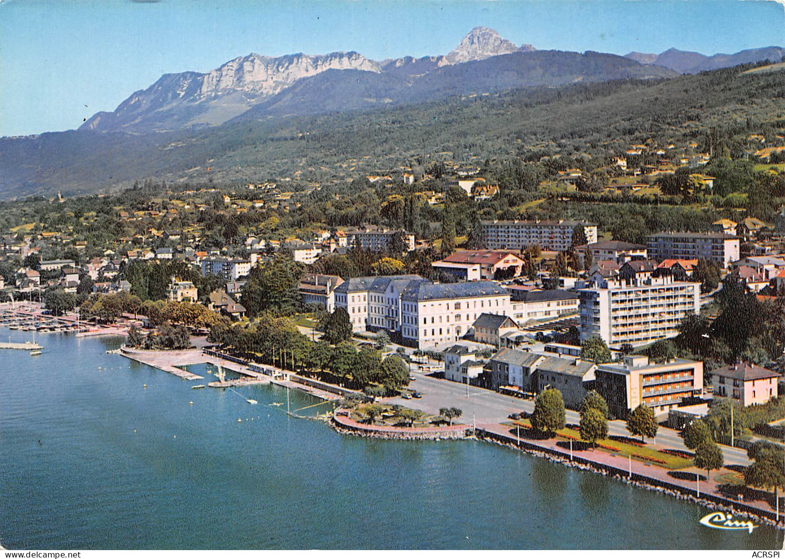 EVIAN LES BAINS Vue Aerienne  Port Des Mouettes Grande Rive  Haute Savoie   37 (scan Recto-verso)MA2291 - Evian-les-Bains