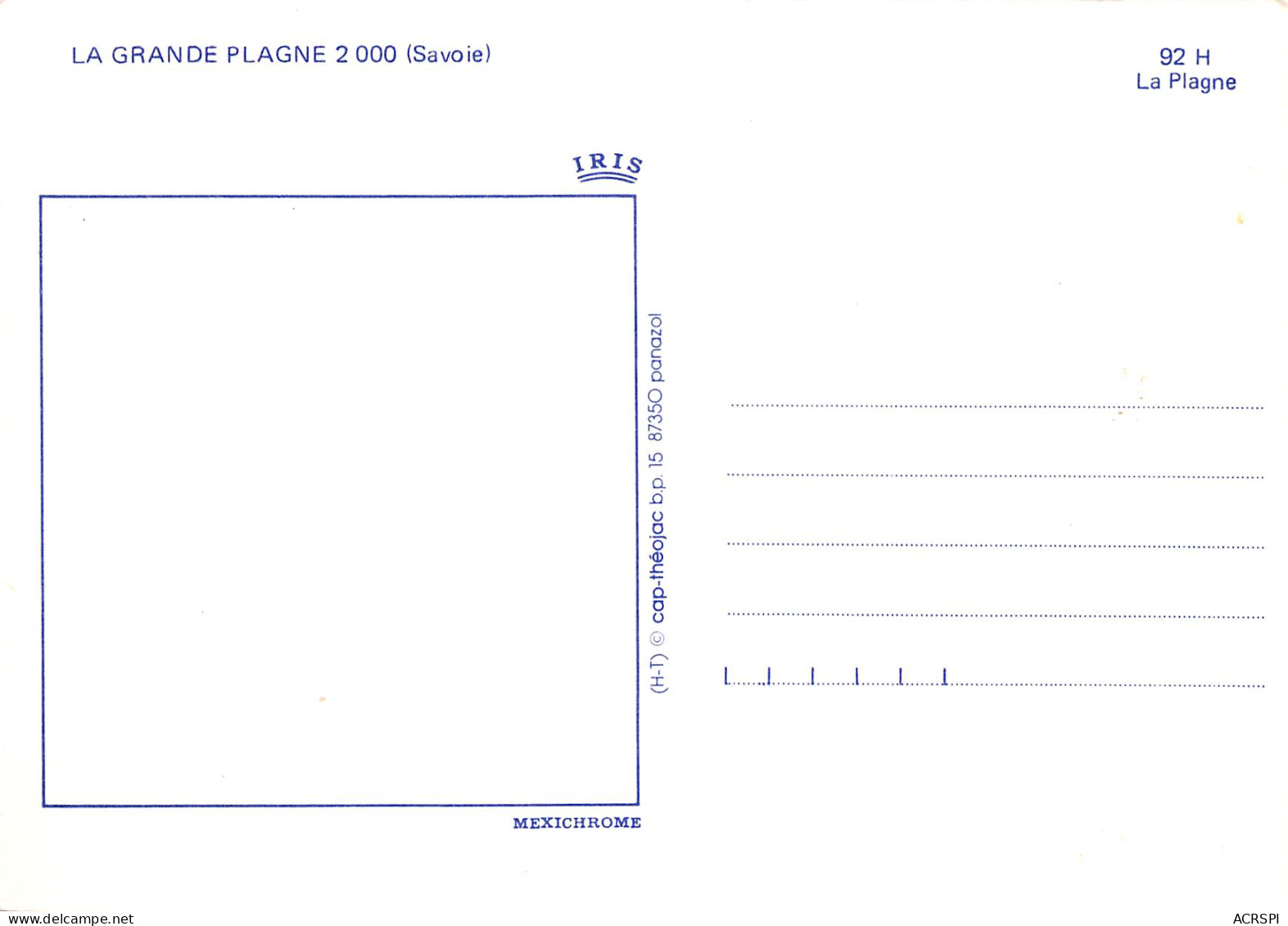 LA PLAGNE  Station Grande Plagne 2000 Multivue  19  (scan Recto-verso)MA2292 - Autres & Non Classés