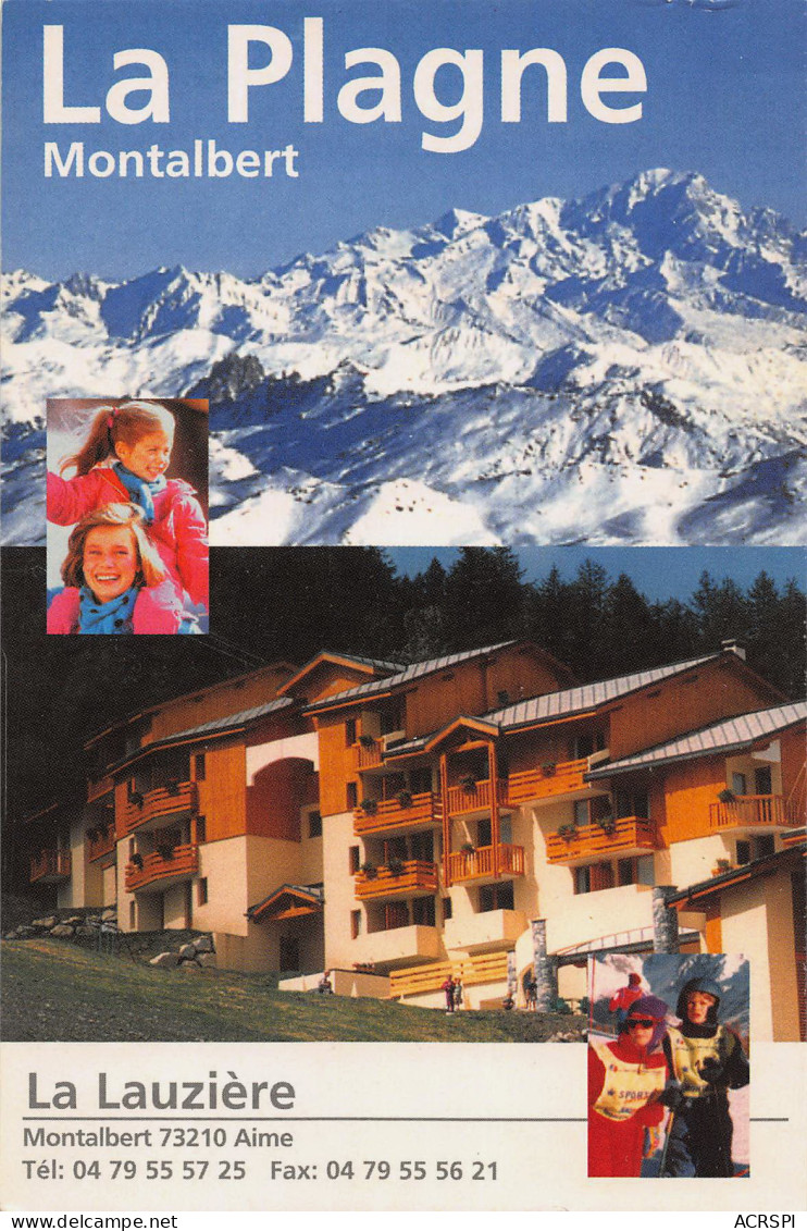 LA PLAGNE  Montalbert  La Lauzière  Station Olympique  24 (scan Recto-verso)MA2292 - Andere & Zonder Classificatie