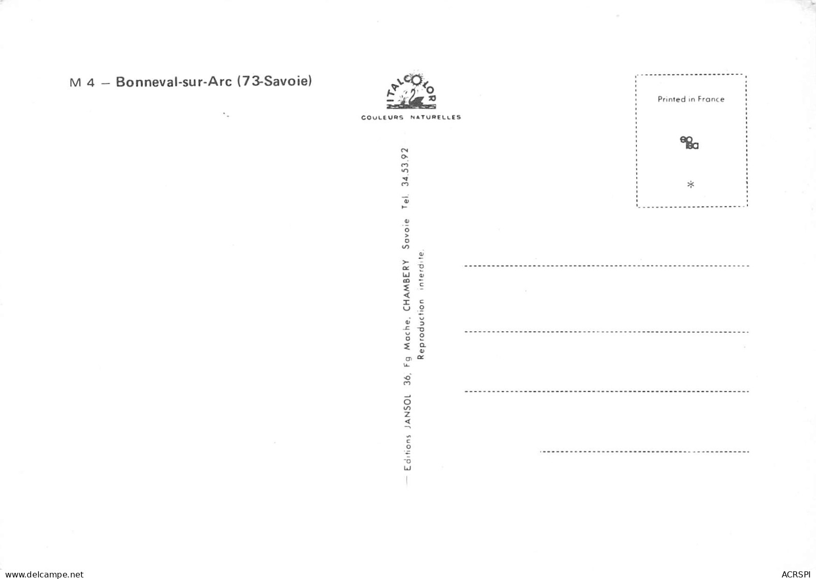 BONNEVAL SUR ARC  Multivue  41 (scan Recto-verso)MA2292Bis - Bonneval Sur Arc