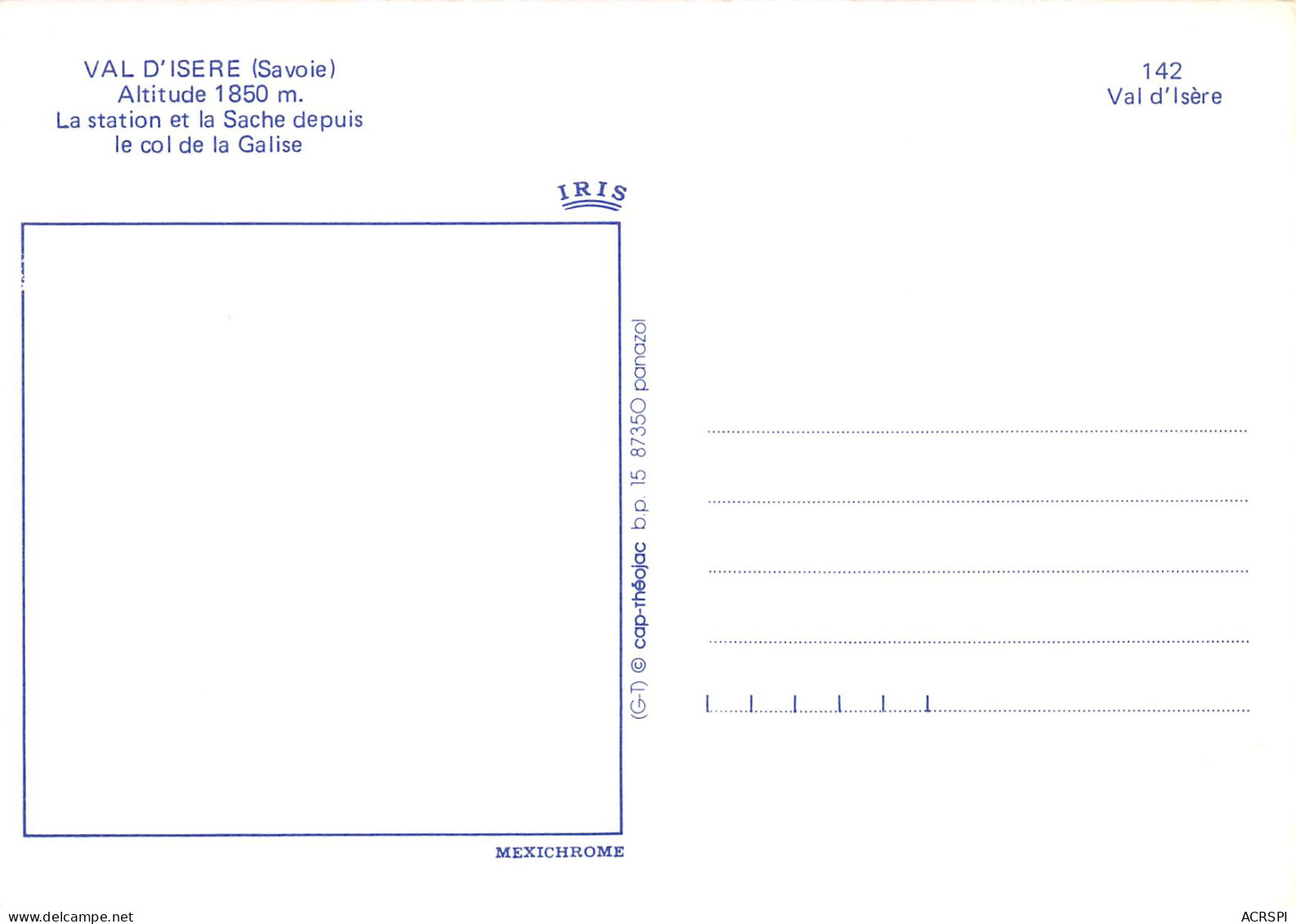 VAL D'ISERE  Station De La Sache Et Col De La Galise  3   (scan Recto-verso)MA2292Ter - Val D'Isere