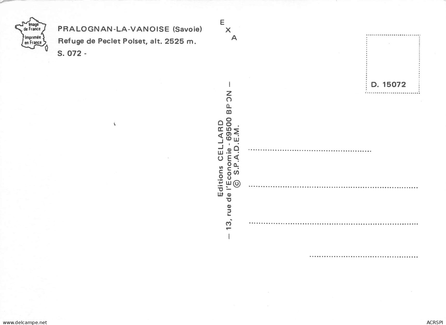 PRALOGNAN LA VANOISE  Refuge De PECLET POLSET   39 (scan Recto-verso)MA2292Ter - Pralognan-la-Vanoise