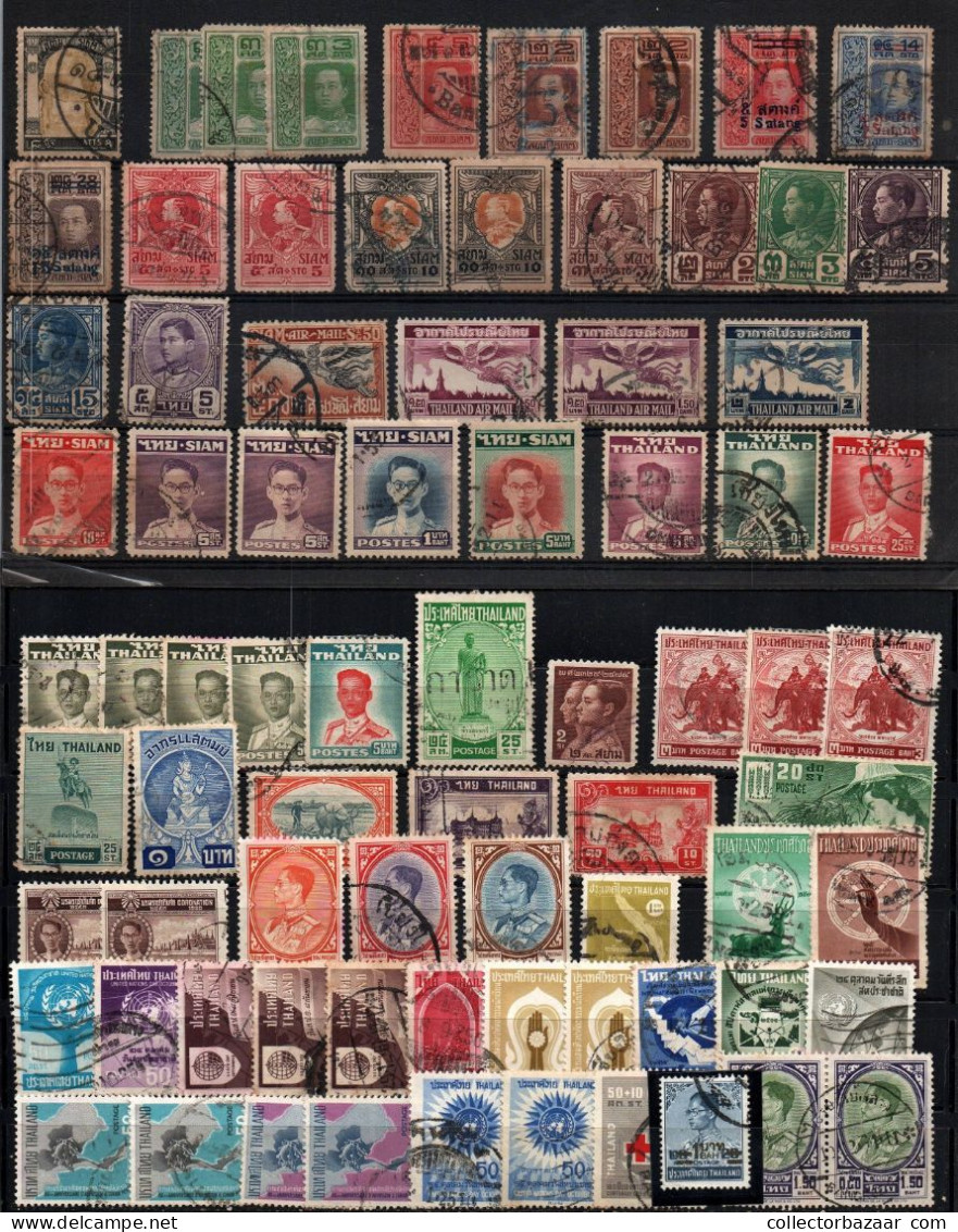 Siam Thailand Used Stamps Very Old Postmarks Cancel Postmarks For Study - Thailand