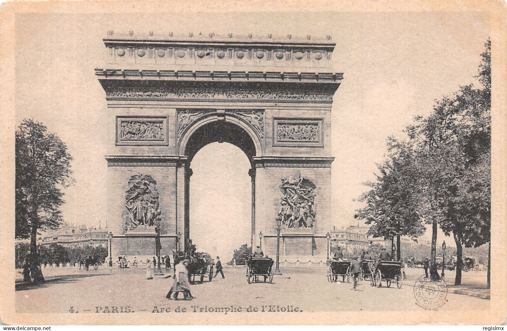 75-PARIS ARC DE TRIOMPHE-N°T1043-F/0259 - Arc De Triomphe