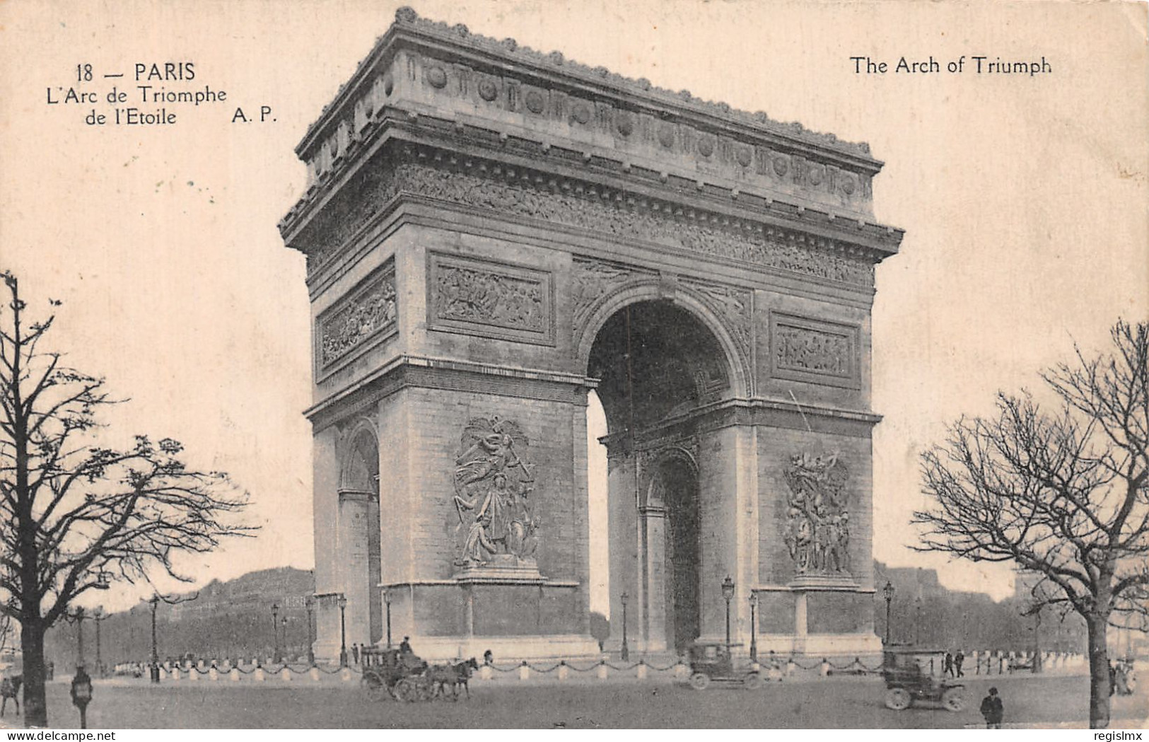 75-PARIS ARC DE TRIOMPHE-N°T1043-F/0243 - Triumphbogen