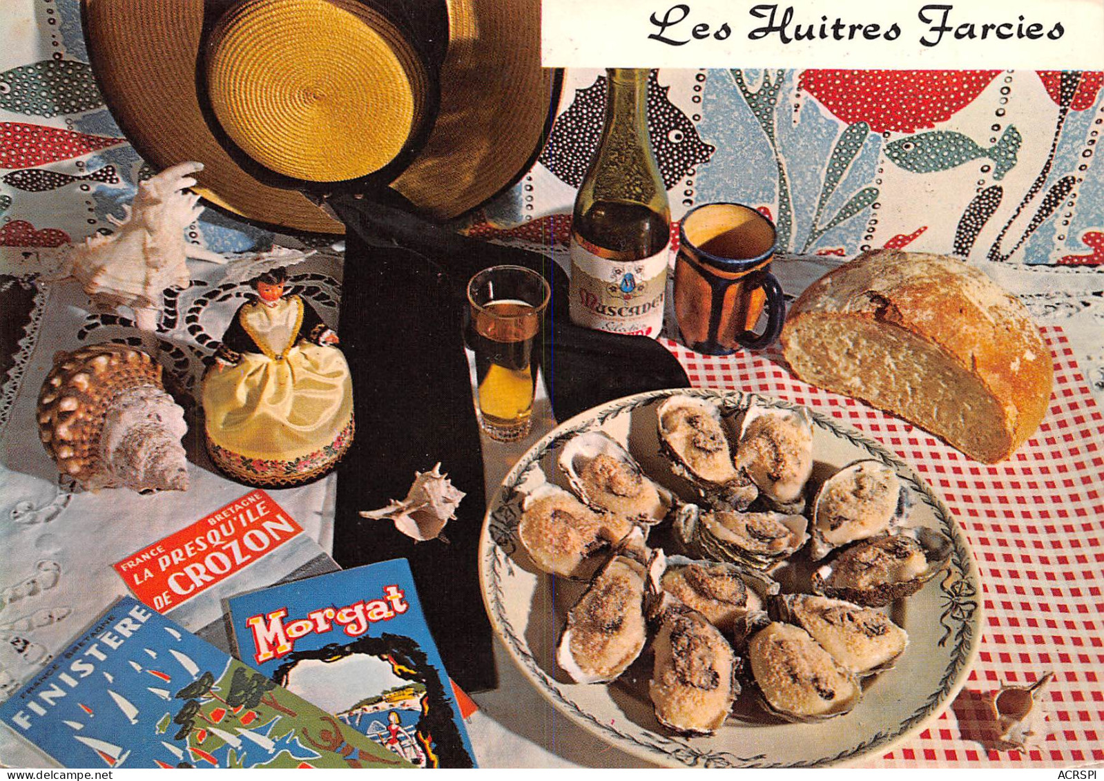 Recette  Huitres Farcies Crozon Morgat   1   (scan Recto-verso)MA2293 - Recettes (cuisine)