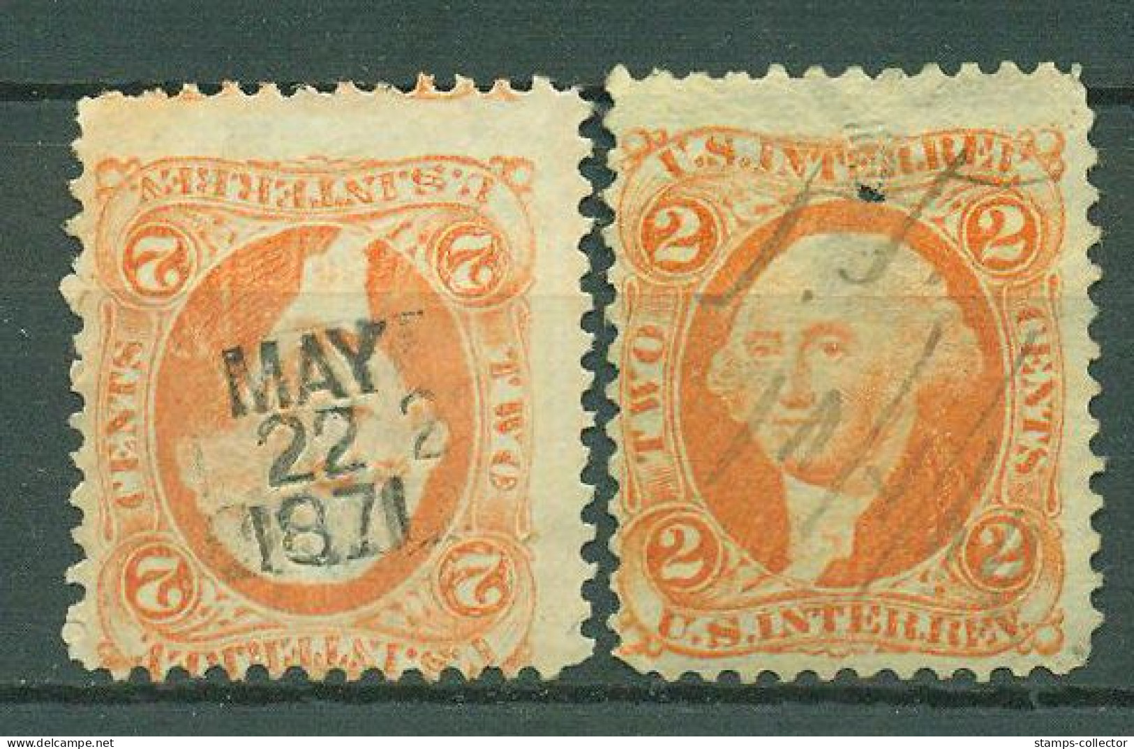 USA. 2 Revenue Stamps - Fiscal
