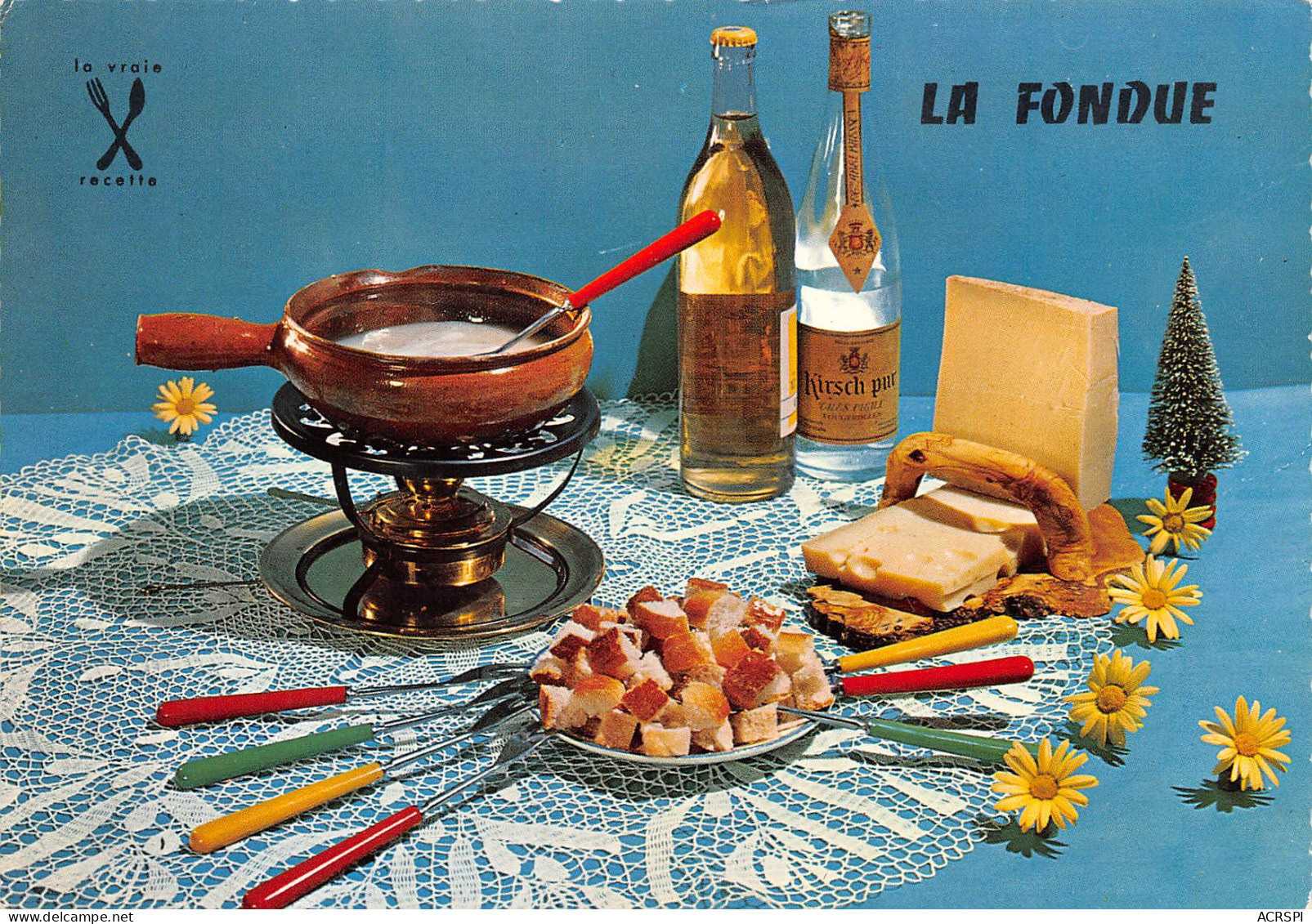 Recette  Fondue Savoyarde  Apremont Roussette KIRSCH  7 (scan Recto-verso)MA2293 - Küchenrezepte