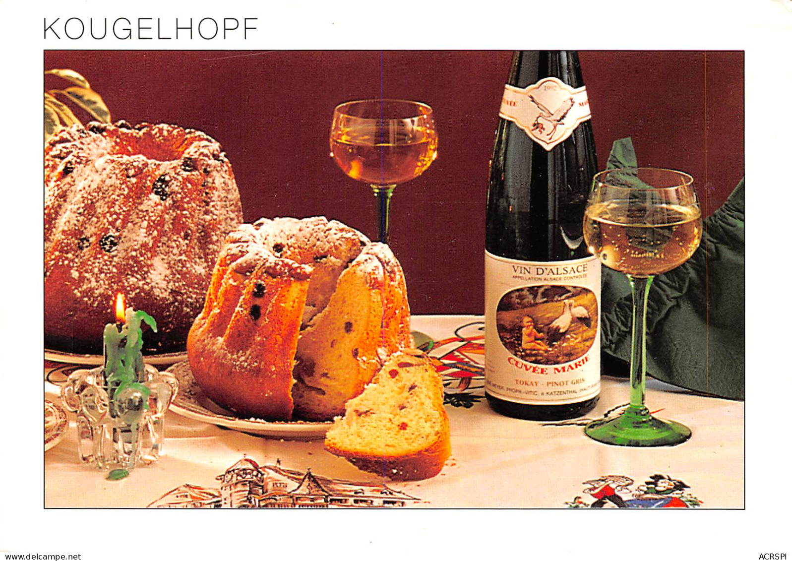 Recette  Du Kougelhopf  Ribeauvillé Alsace  12 (scan Recto-verso)MA2293 - Recettes (cuisine)