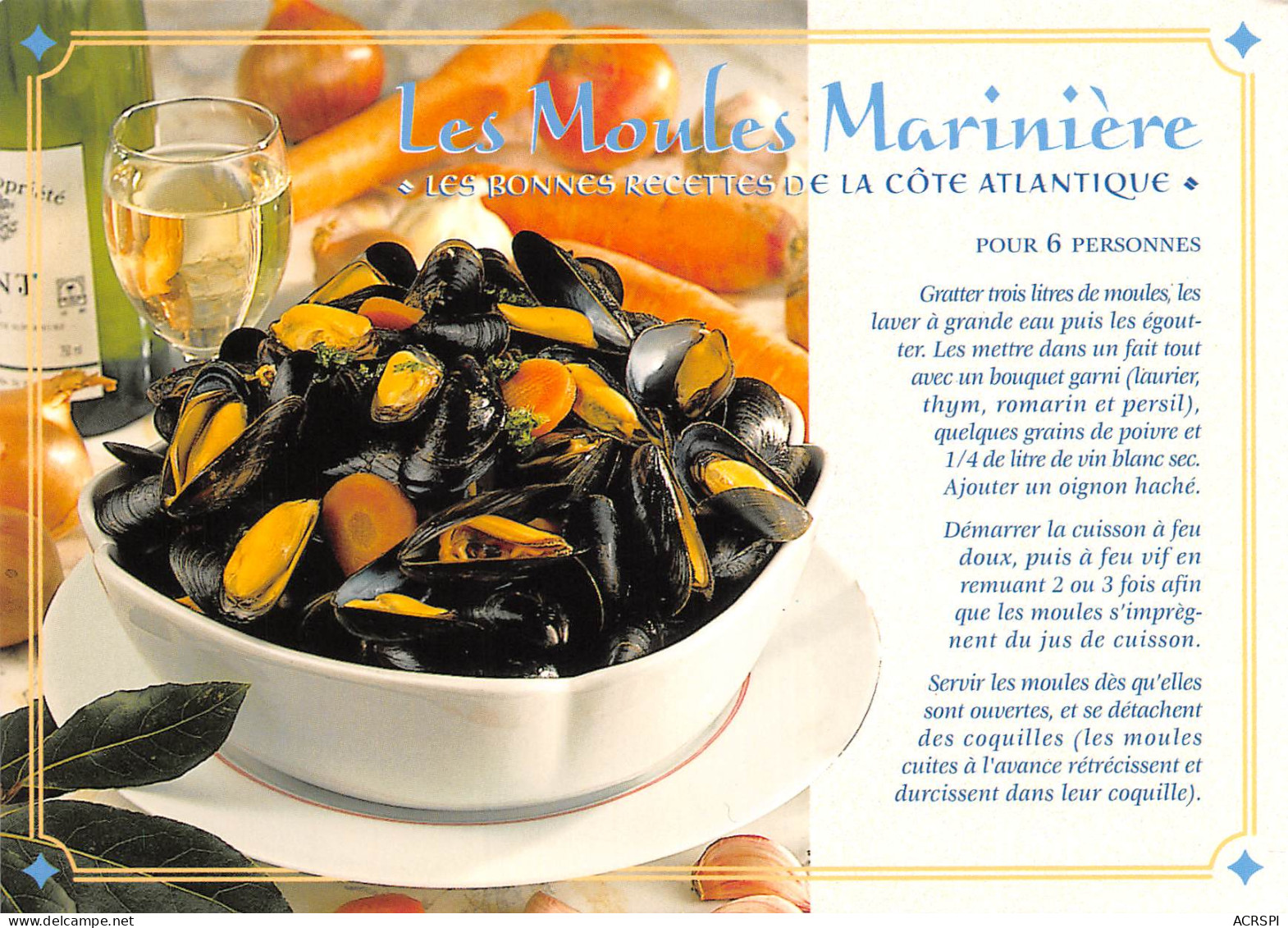 Recette  Moules à La Mariniere Charon  18 (scan Recto-verso)MA2293 - Küchenrezepte