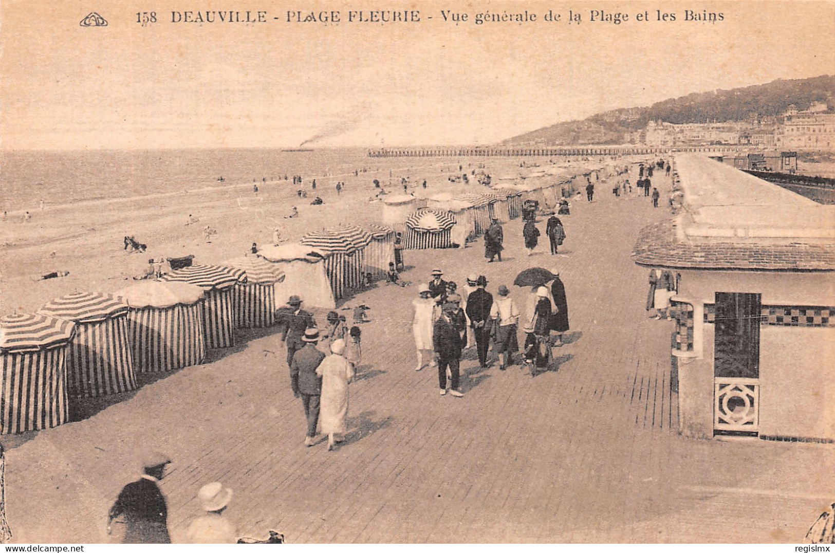14-DEAUVILLE PLAGE FLEURIE-N°T1043-E/0161 - Deauville