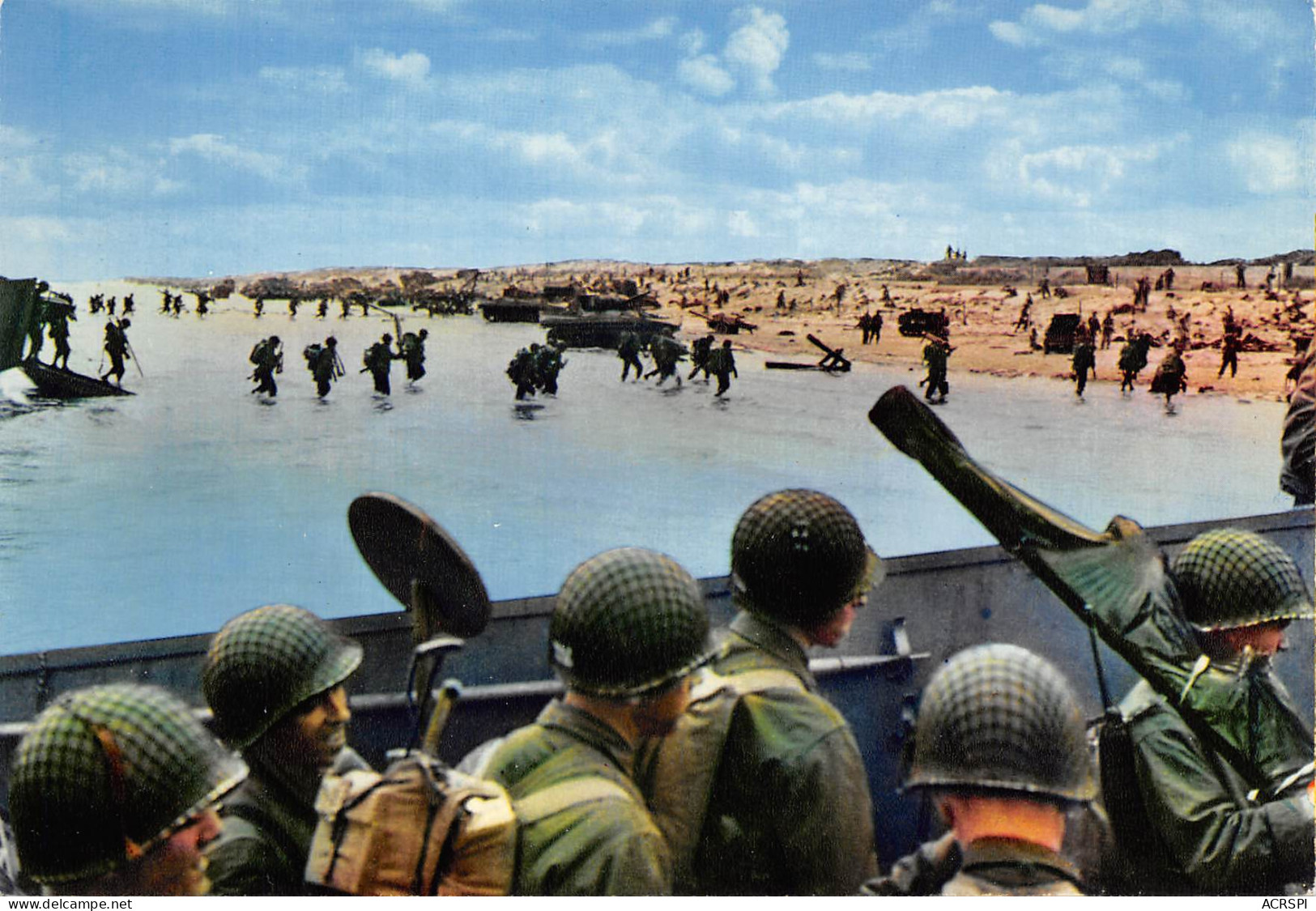 Militaria  Juin 1944 ARROMANCHES Débarquement Normandie Calvados OVERLORT  12 (scan Recto-verso)MA2293Bis4 - Oorlog 1939-45
