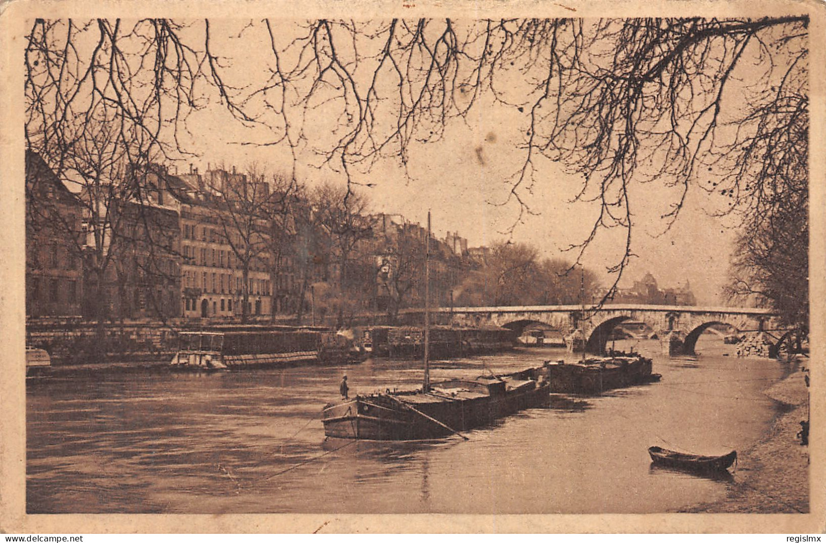 75-PARIS LA SEINE AU PONT MARIE-N°T1043-E/0057 - The River Seine And Its Banks