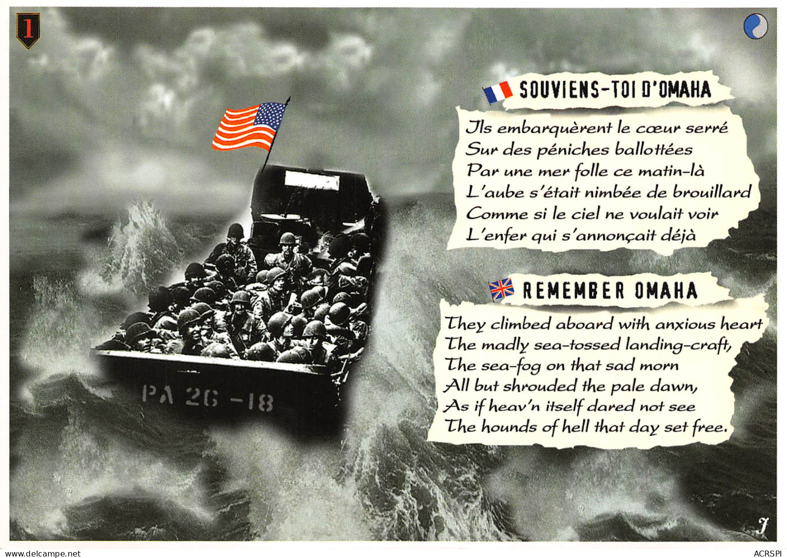 Militaria  Juin 1944 Omaha BERNIERES Sur MER Cricqueville-en-Bessin Arromanches  29 (scan Recto-verso)MA2293Bis4 - Oorlog 1939-45