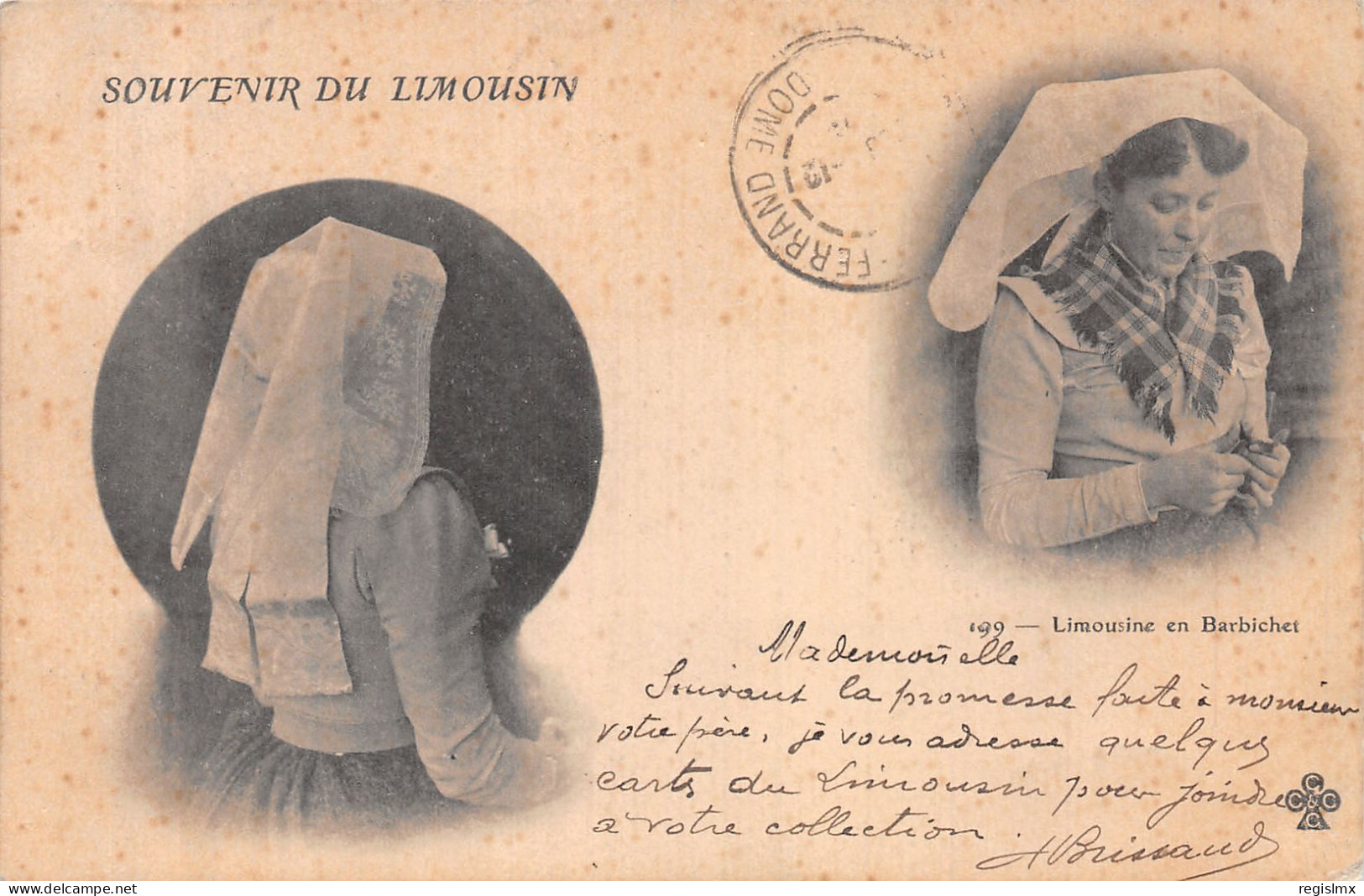 87-LE LIMOUSIN FOLKLORE COSTUME BARBICHET-N°T1043-D/0329 - Otros & Sin Clasificación