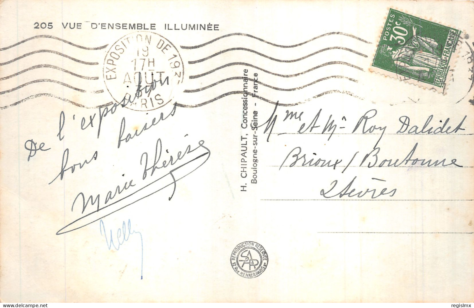 75-PARIS EXPOSITION INTERNATIONALE 1937 VUE D ENSEMBLE-N°T1044-A/0267 - Expositions