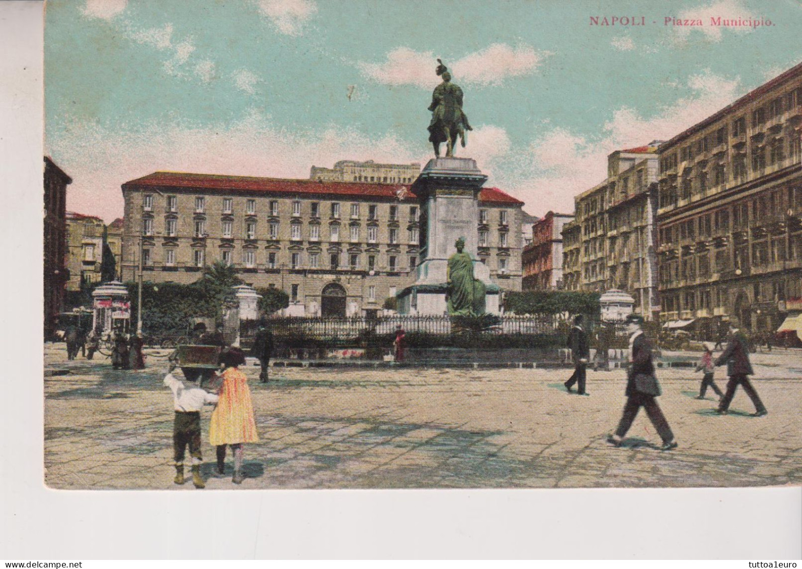 Napoli  Piazza Municipio  Vg  1911 - Napoli (Naples)