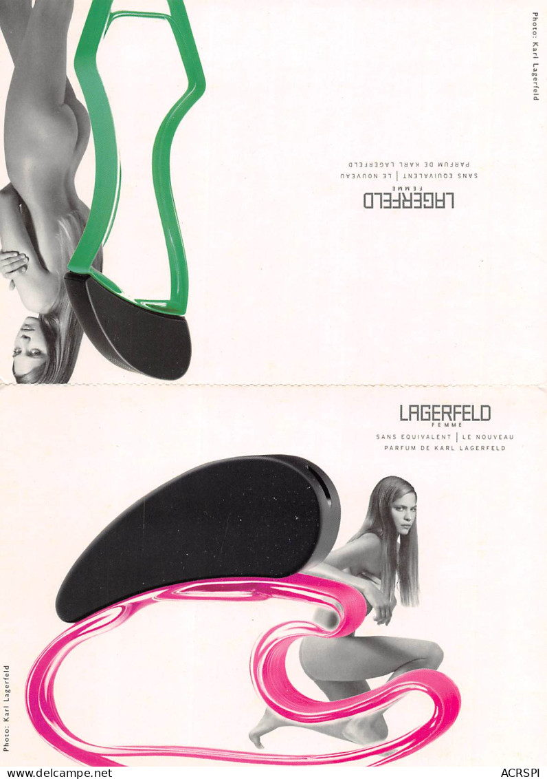 LAGERFELD Femme Publicité PUB Parfum   1   (scan Recto-verso)MA2294 - Advertising