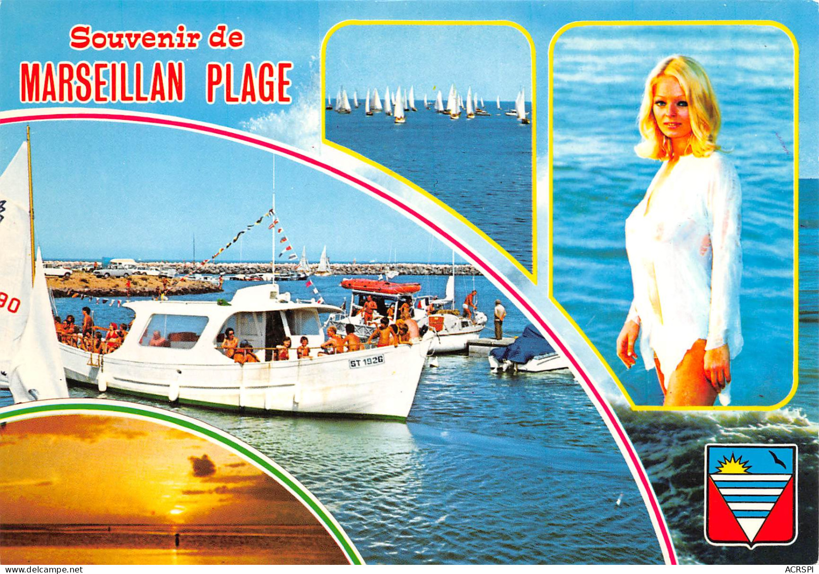 FEMME Blonde 34 MARSEILLAN PLAGE  Nu Nude Desnudo Nudo Nacktes Weib  25 (scan Recto-verso)MA2294 - Vrouwen