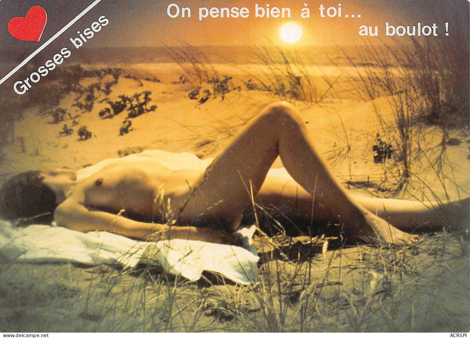 FEMME Brune  Dans Les Dunes  Nu Nude Desnudo Nudo Nacktes Weib  33 (scan Recto-verso)MA2294 - Vrouwen