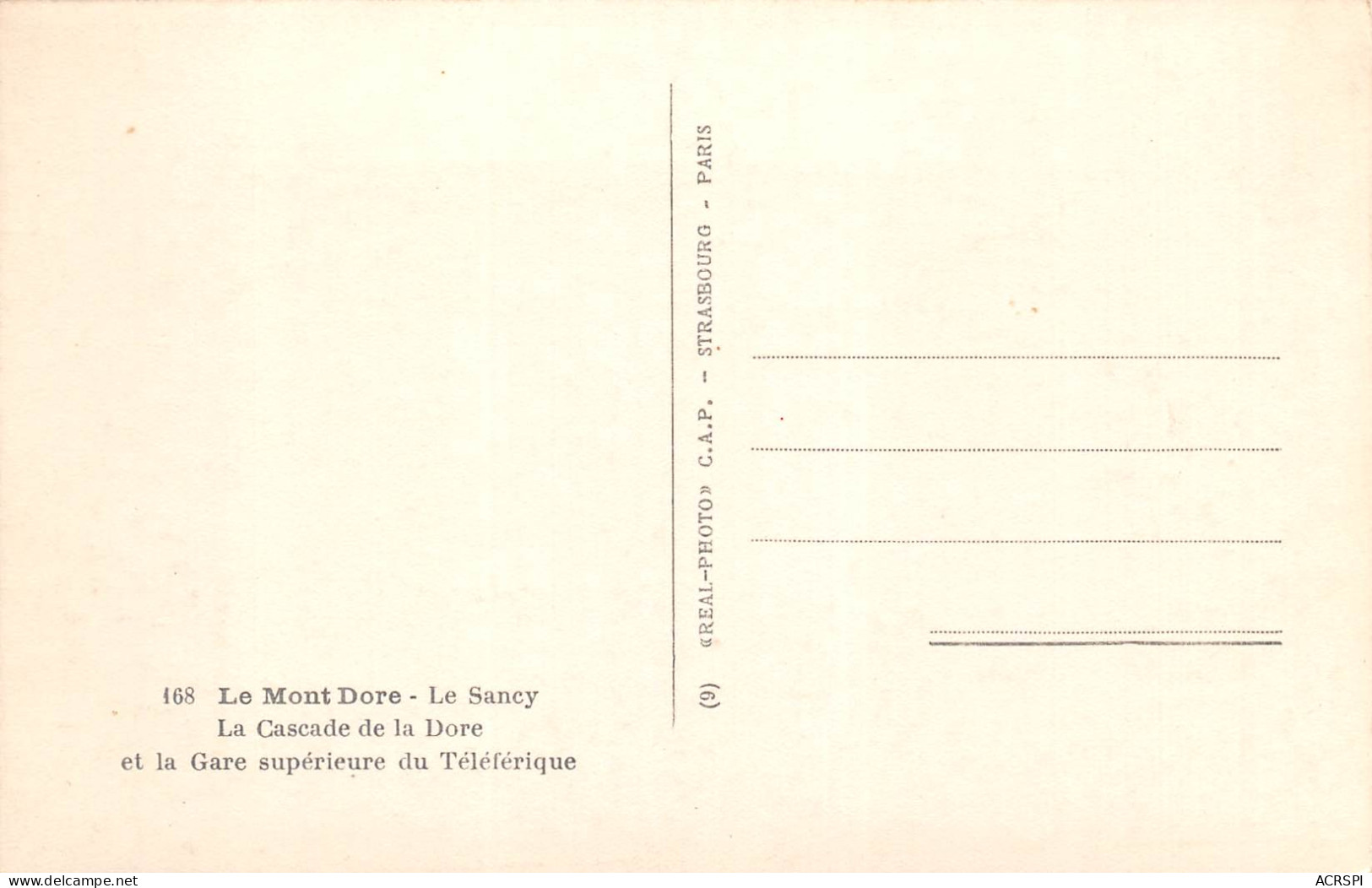LE MONT DORE Le Sancy Cascade De La Dore Et Gare Du Téléphérique    10 (scan Recto-verso)MA2294Bis - Besse Et Saint Anastaise