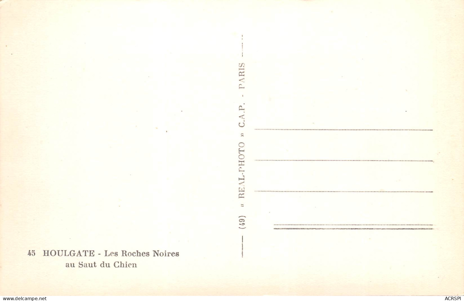 HOULGATE  Les Roches Noires Au Saut Du Chien  54 (scan Recto-verso)MA2294Bis - Houlgate