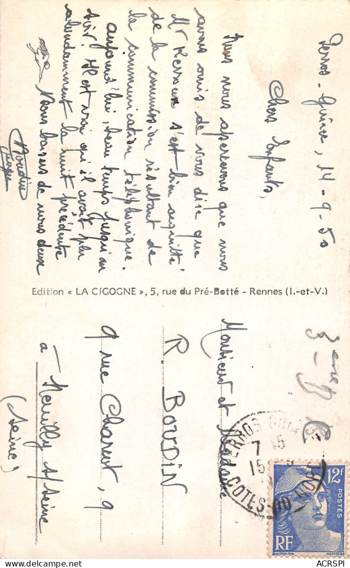 PERROS GUIREC   Rocher Du Bélier Ploumanac'h   75 (scan Recto-verso)MA2294Bis - Perros-Guirec